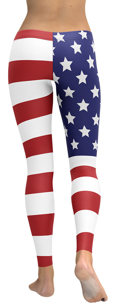 American Flag Leggings