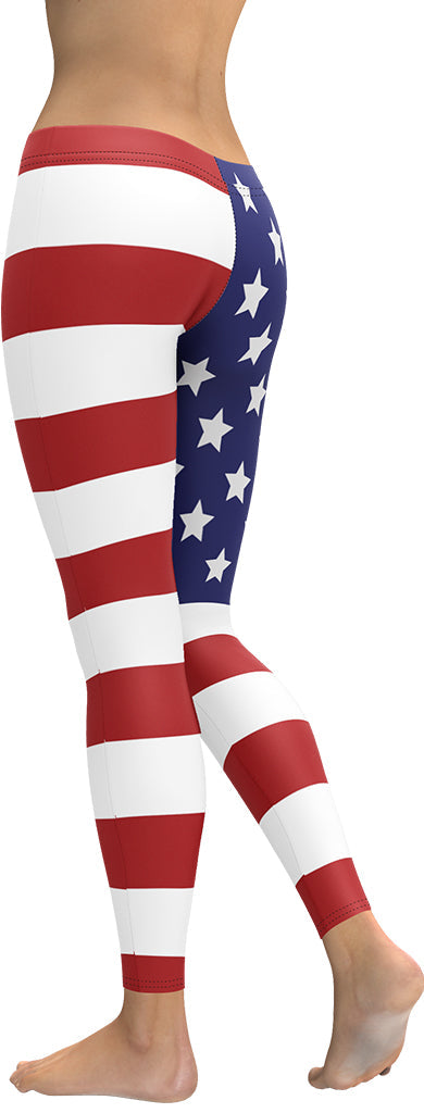 American Flag Leggings