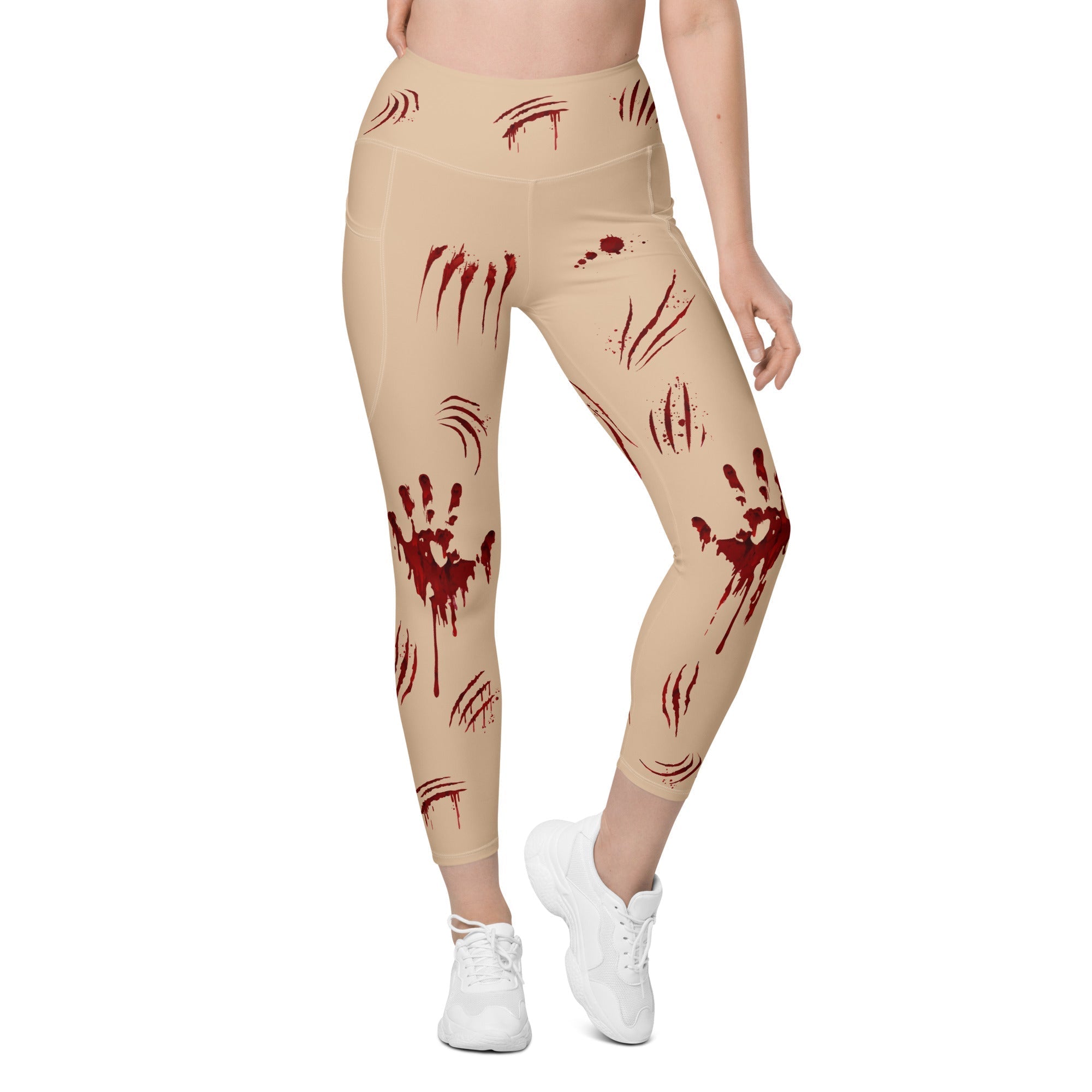 Halloween Hand Print Leggings