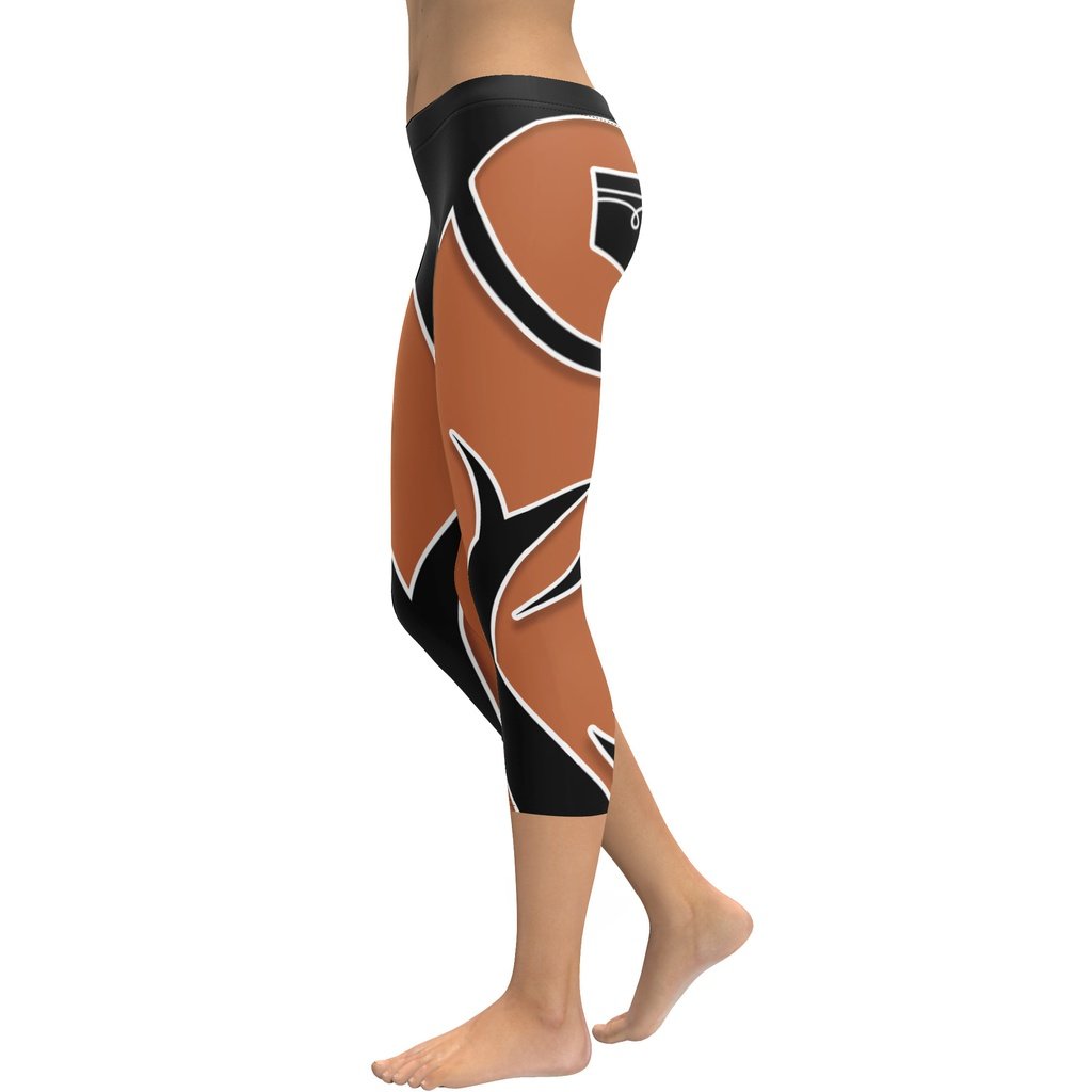 Bold Cut Outs Medium Brown Capris