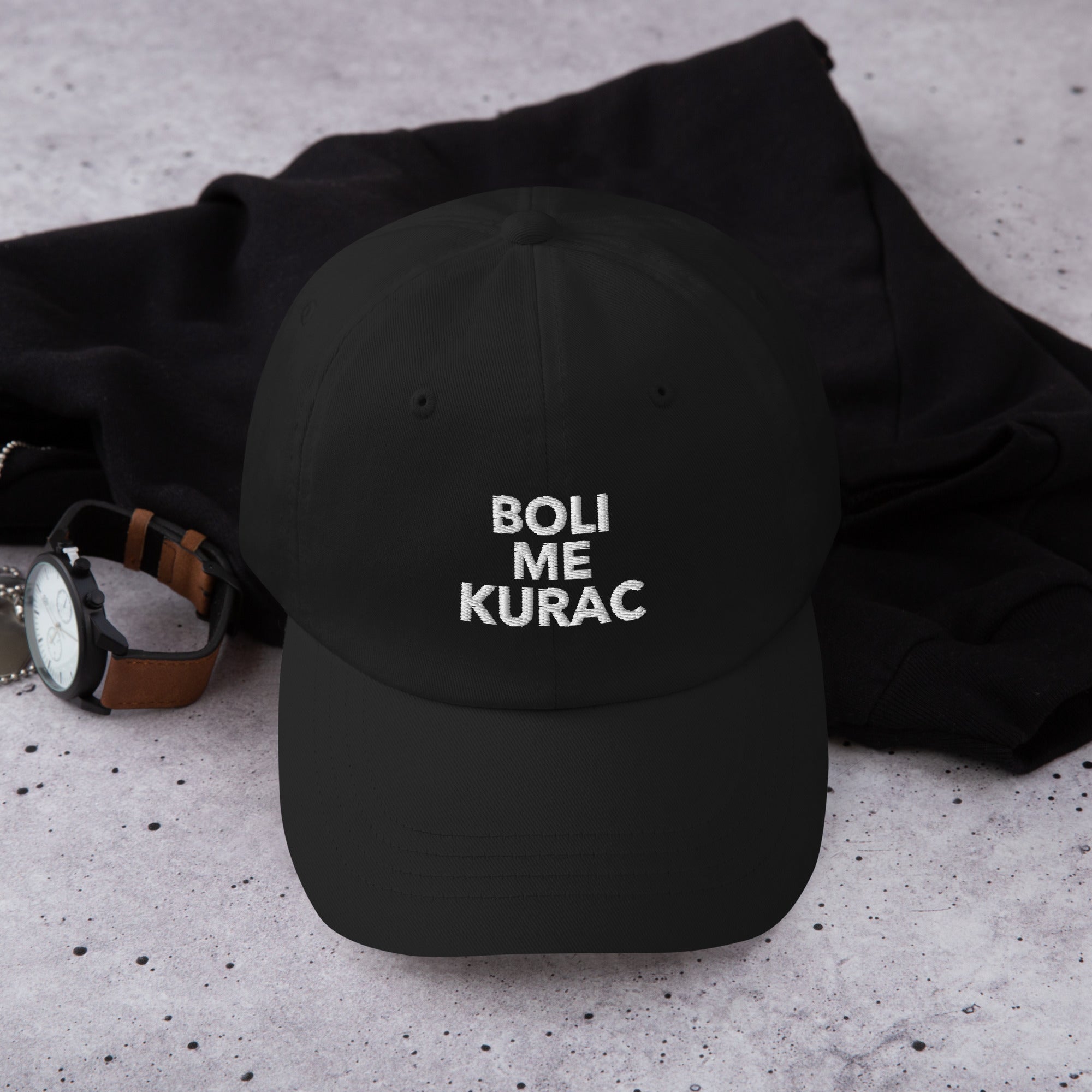 Boli Me Kurac Embroidery Hat