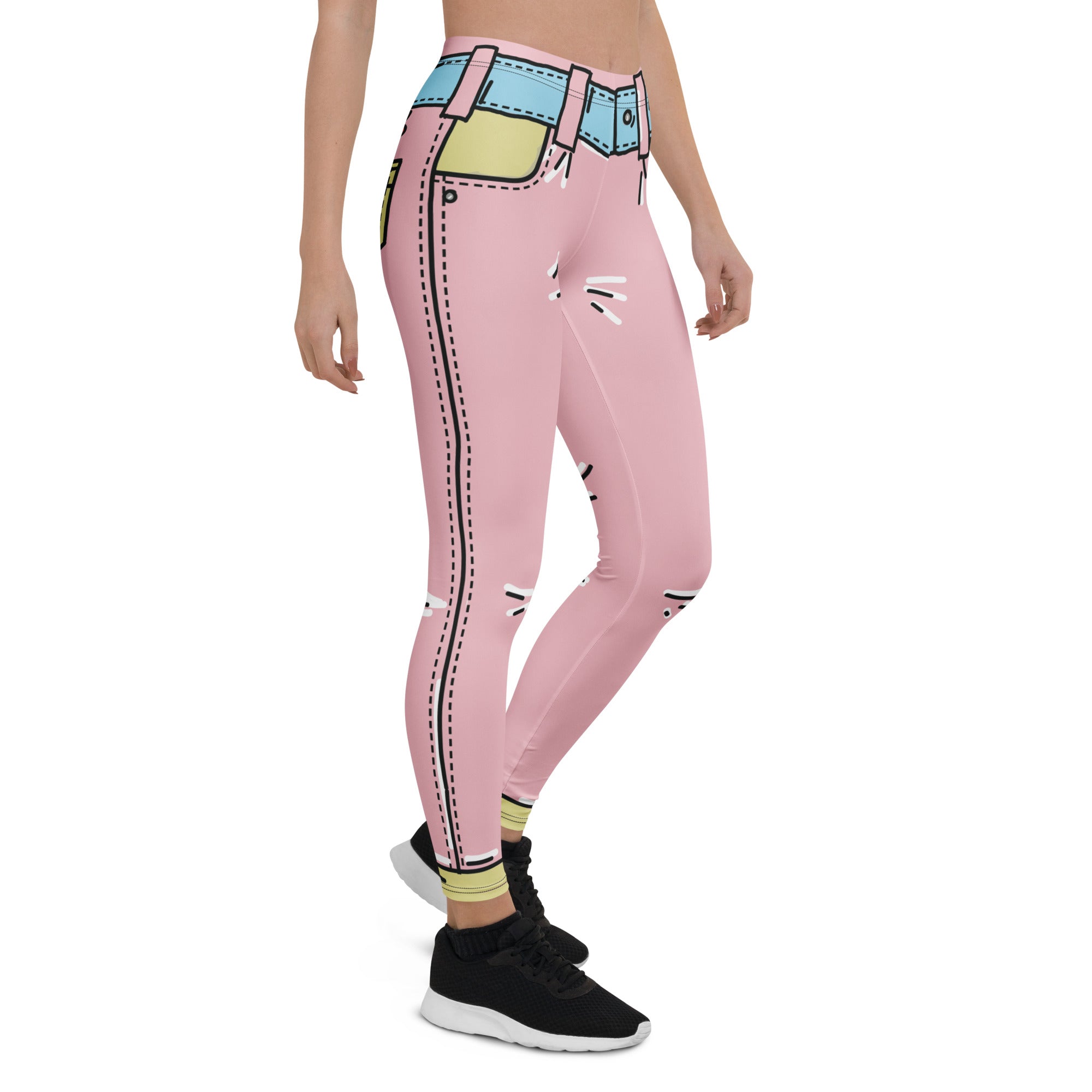 Cartoonized Pink Leggings