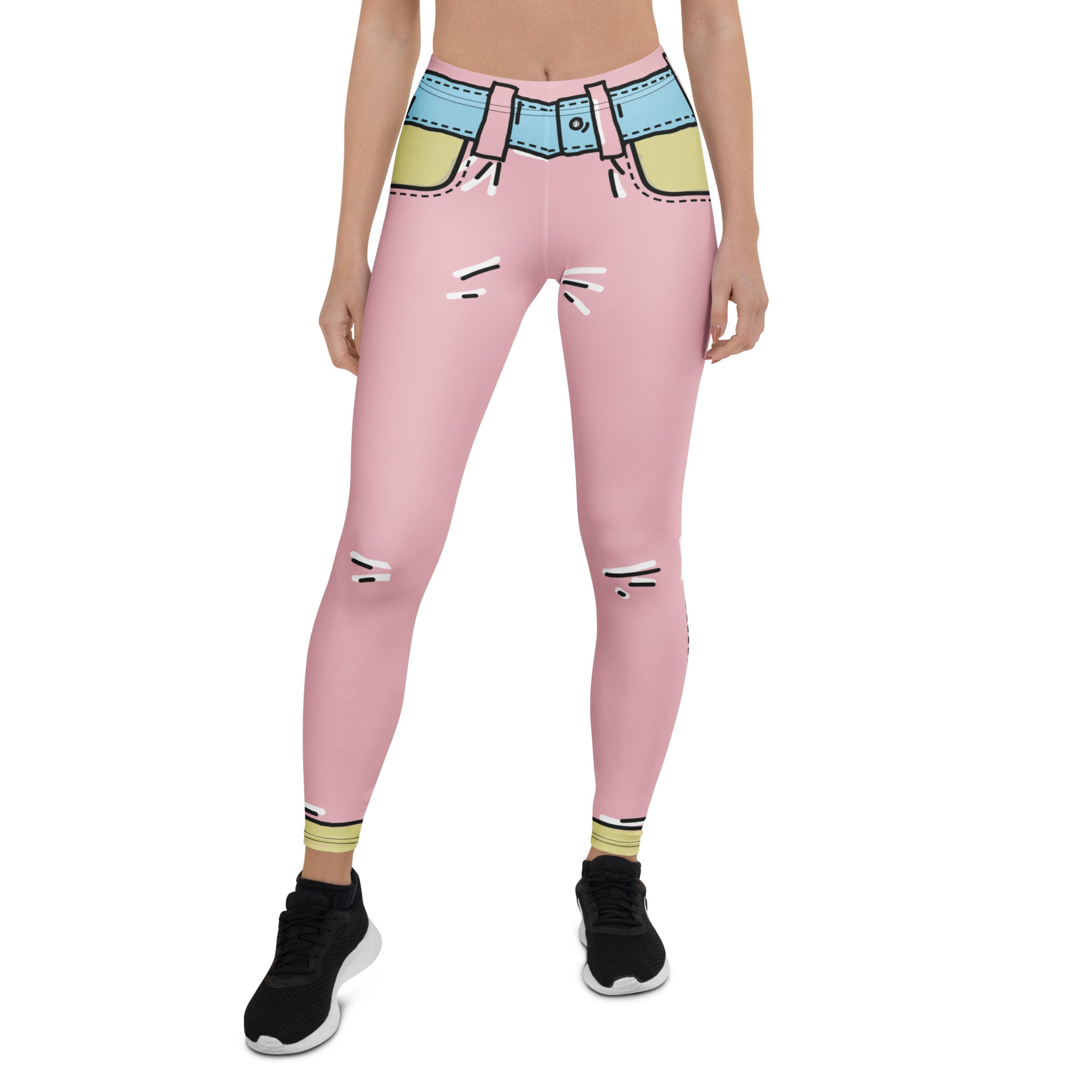 Cartoonized Pink Leggings