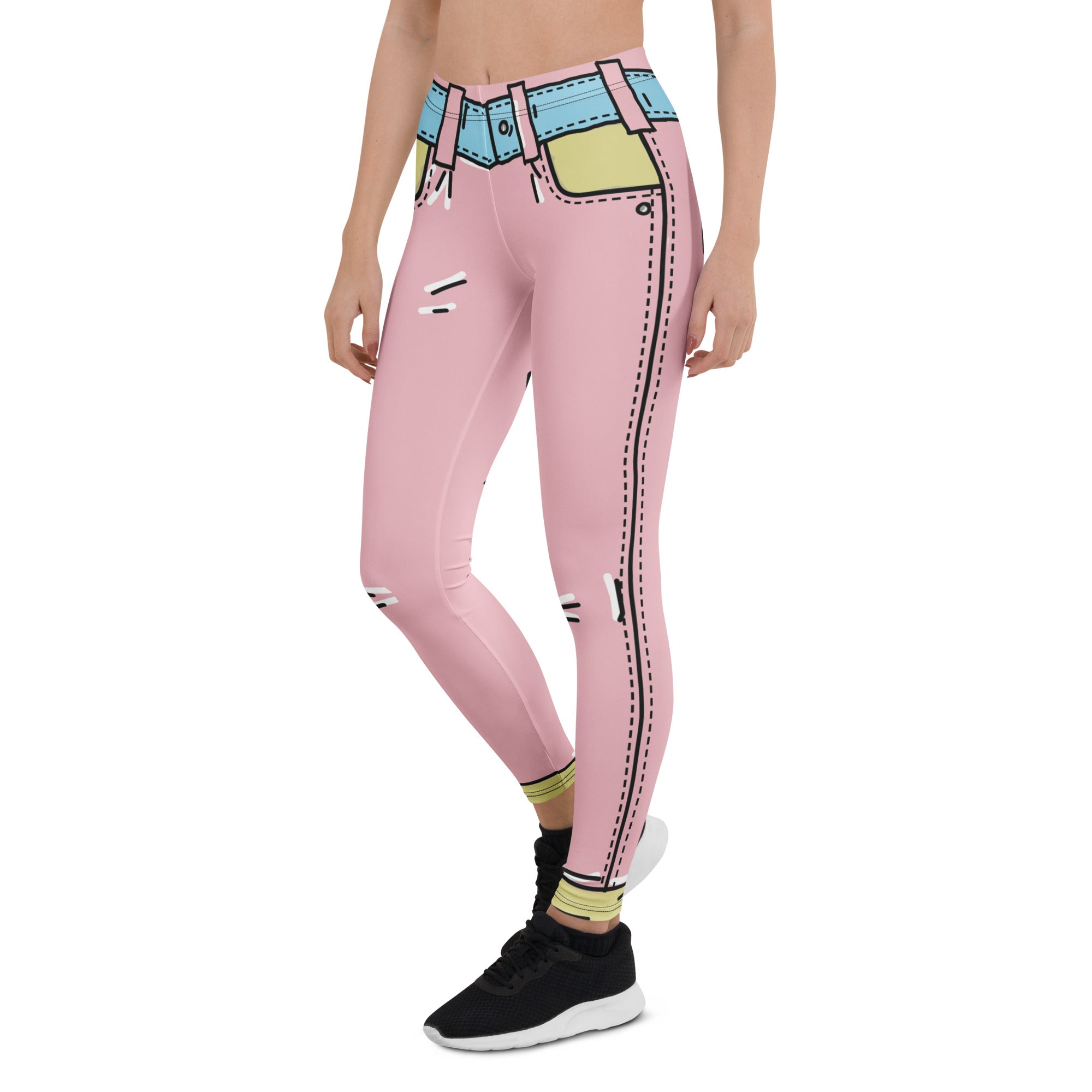 Cartoonized Pink Leggings