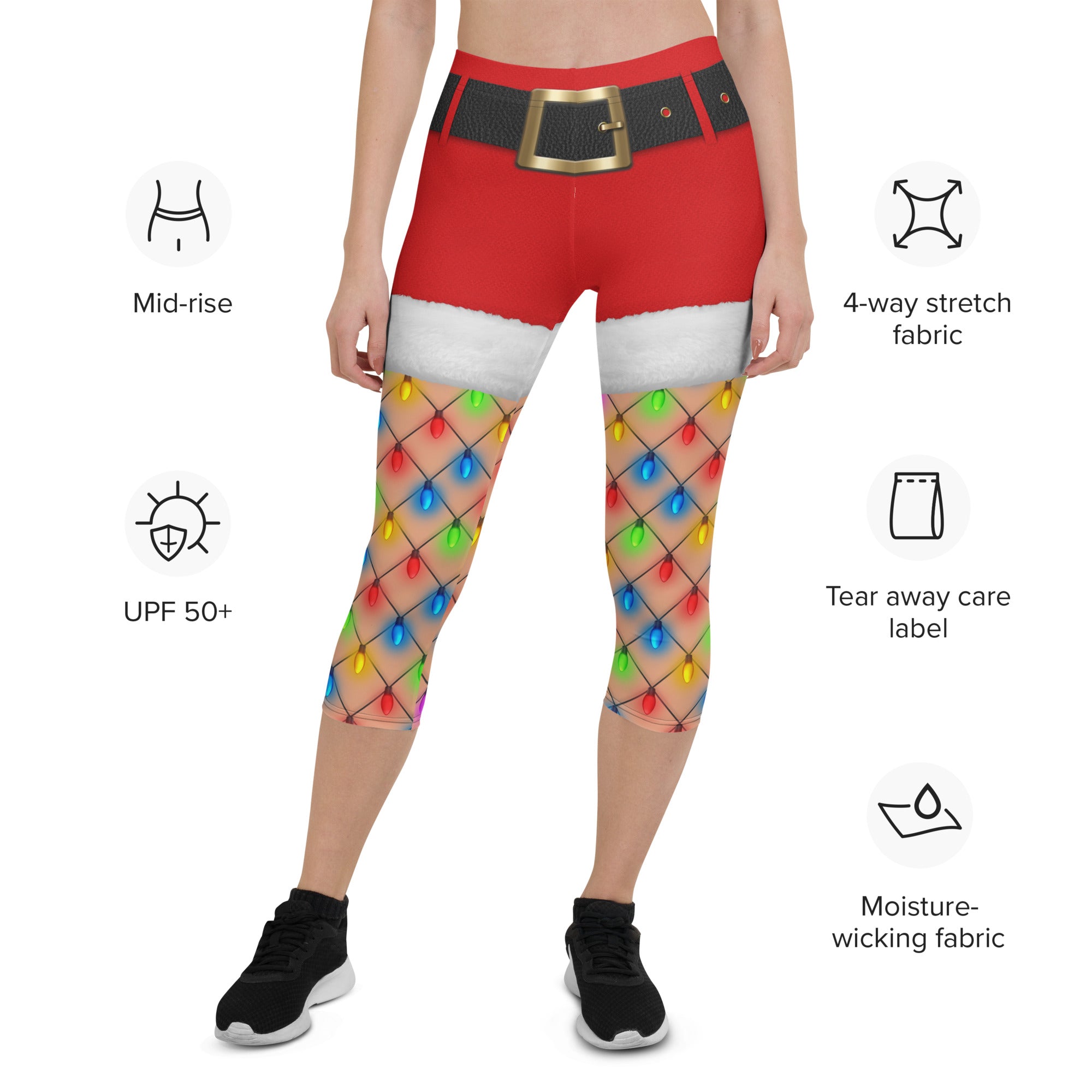 Christmas Lights Shorts Capris