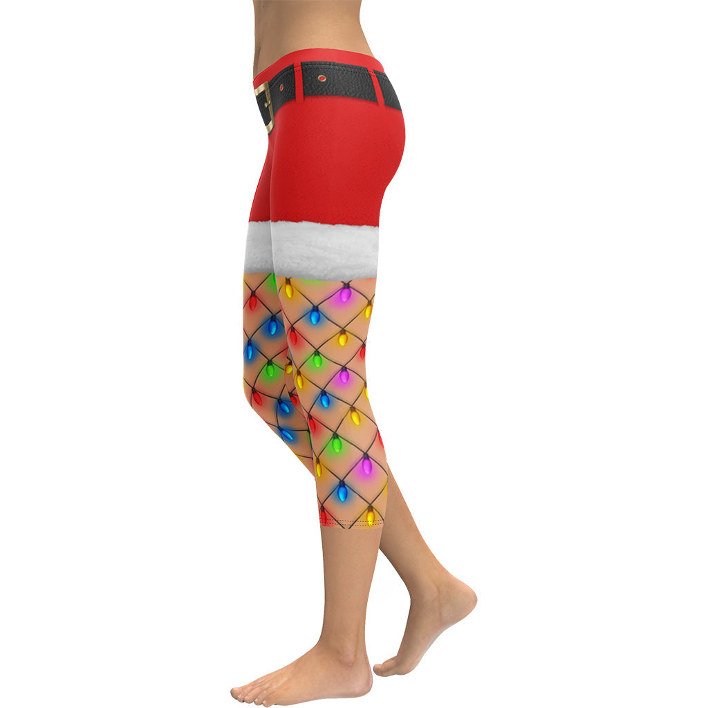 Christmas Lights Shorts Capris