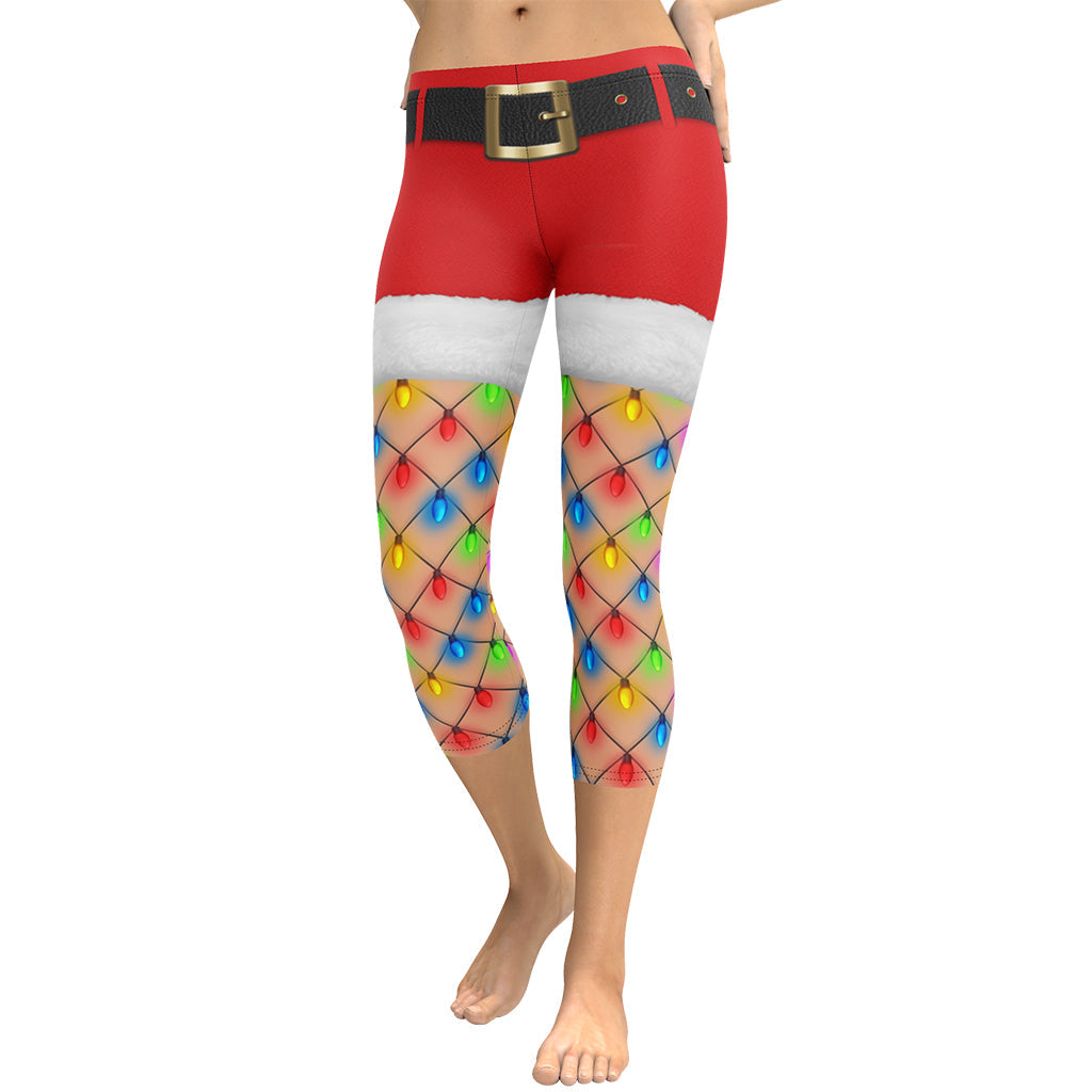 Christmas Lights Shorts Capris