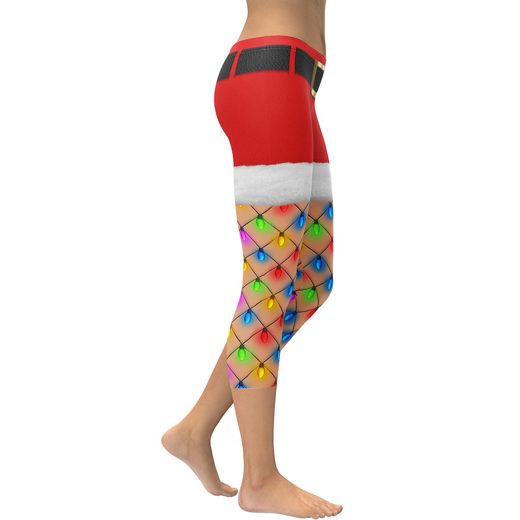 Christmas Lights Shorts Capris