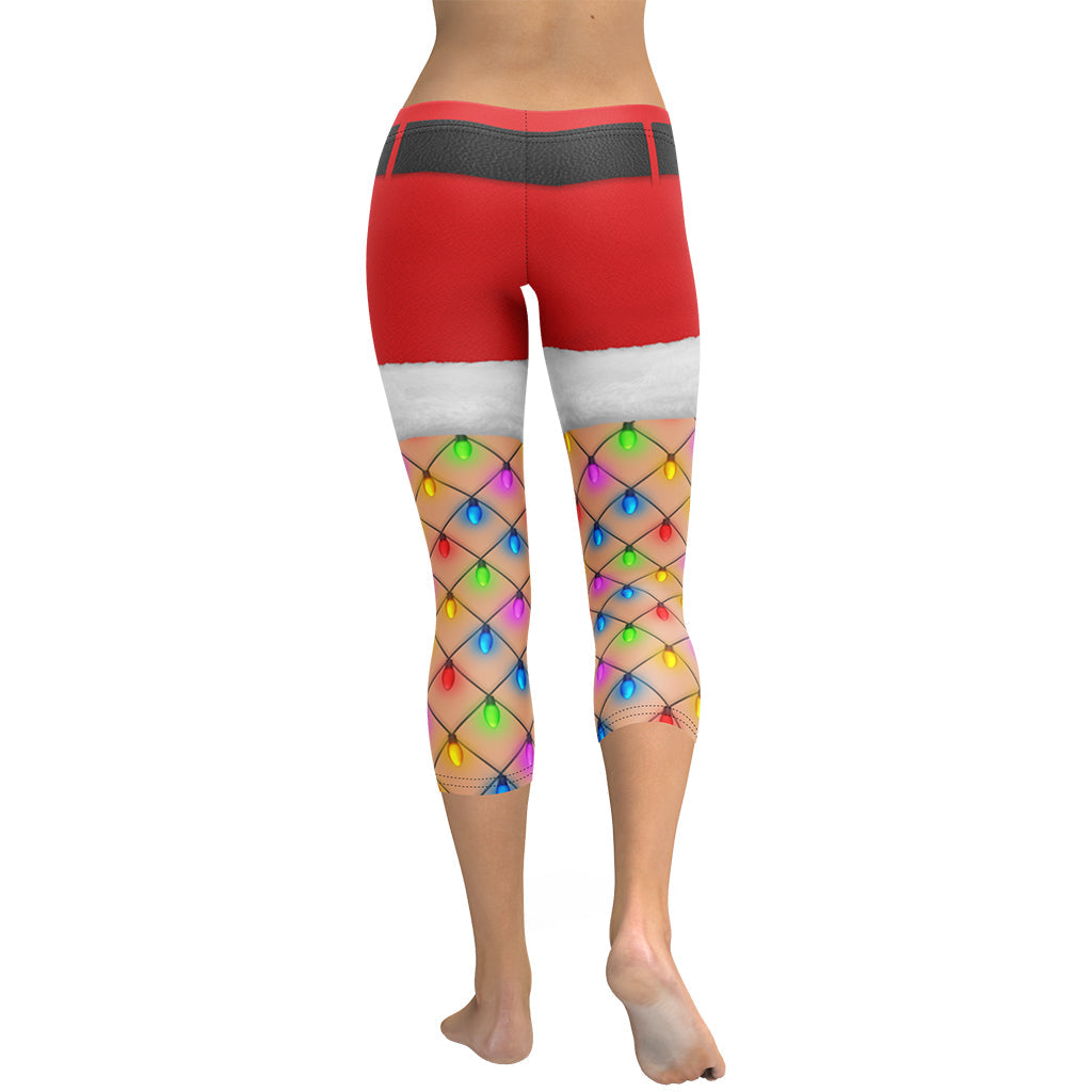 Christmas Lights Shorts Capris