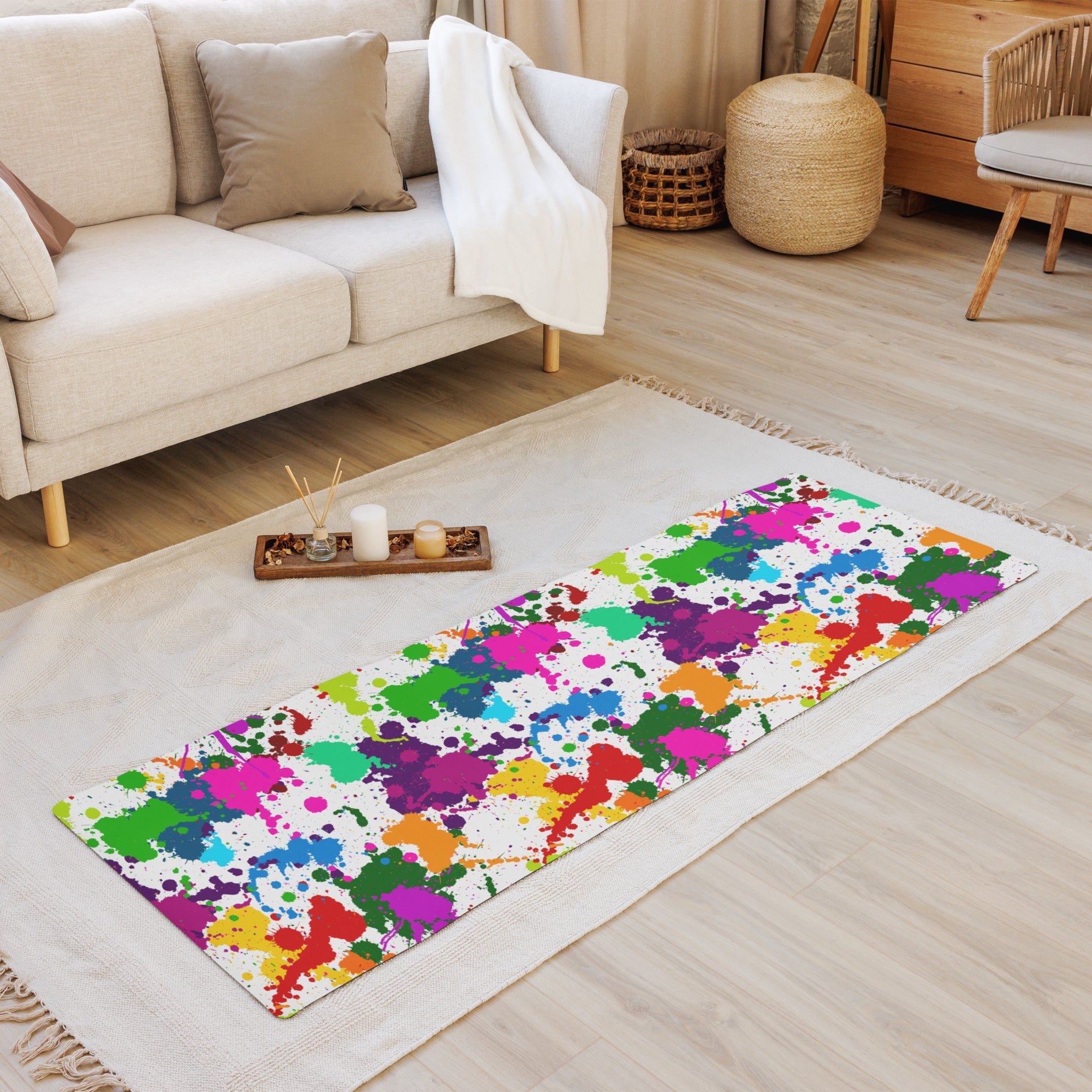 Color Splash Yoga Mat
