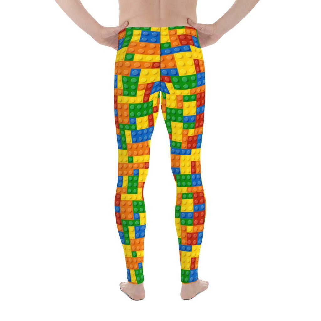 Colorful Blocks Men's Leggings