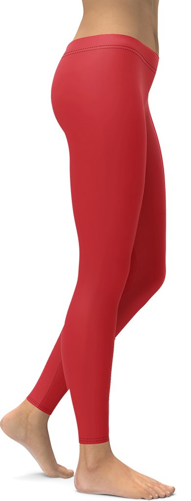 Crimson Red Leggings