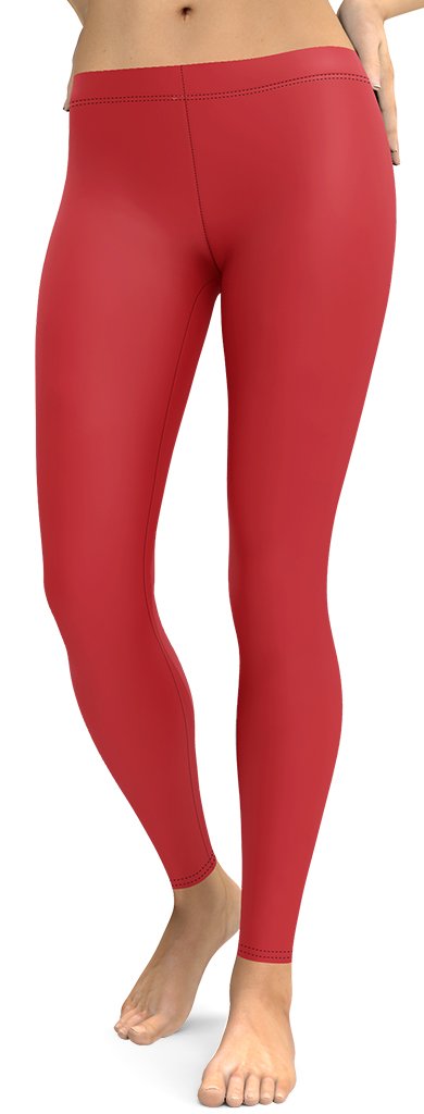 Crimson Red Leggings