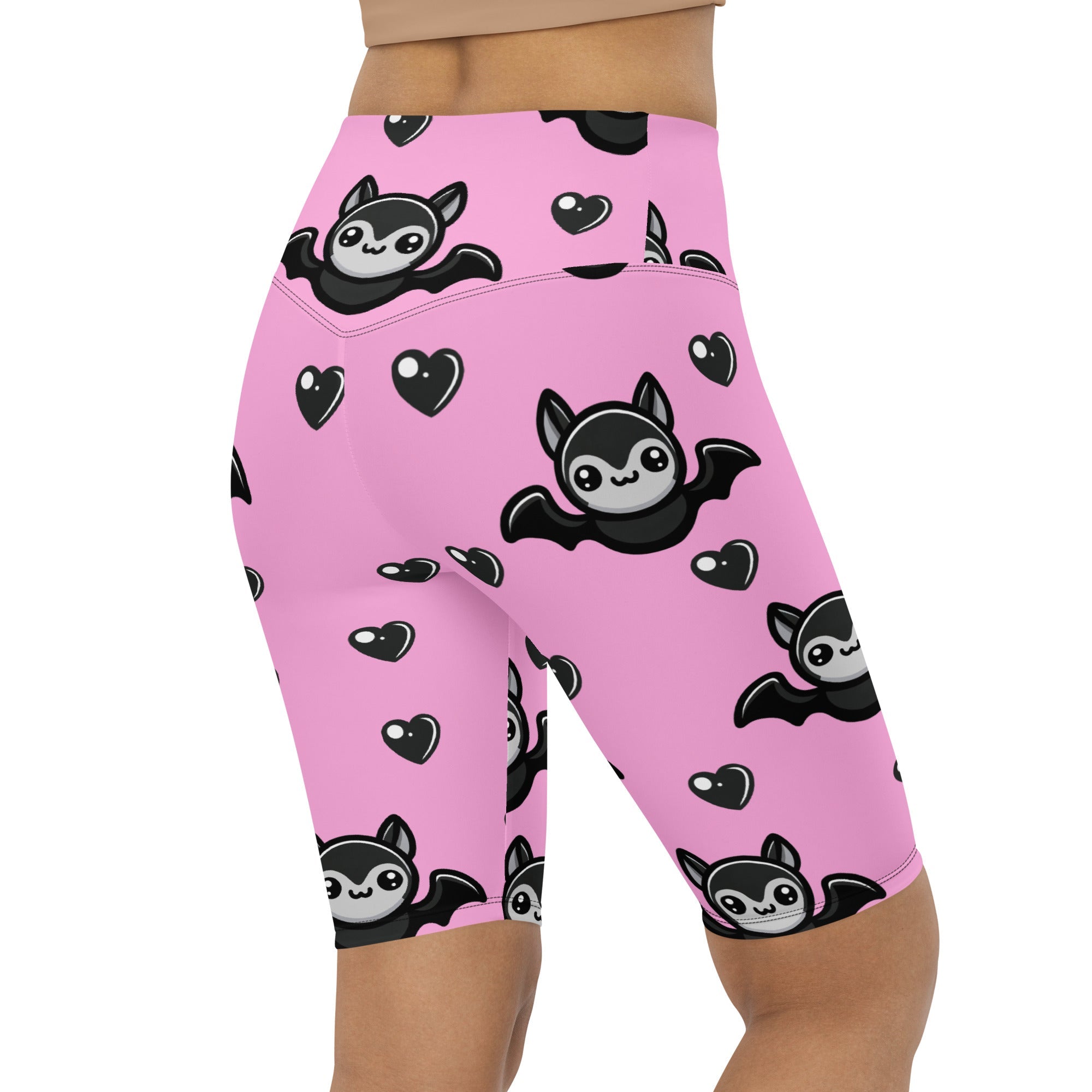 Cute Bats Biker Shorts
