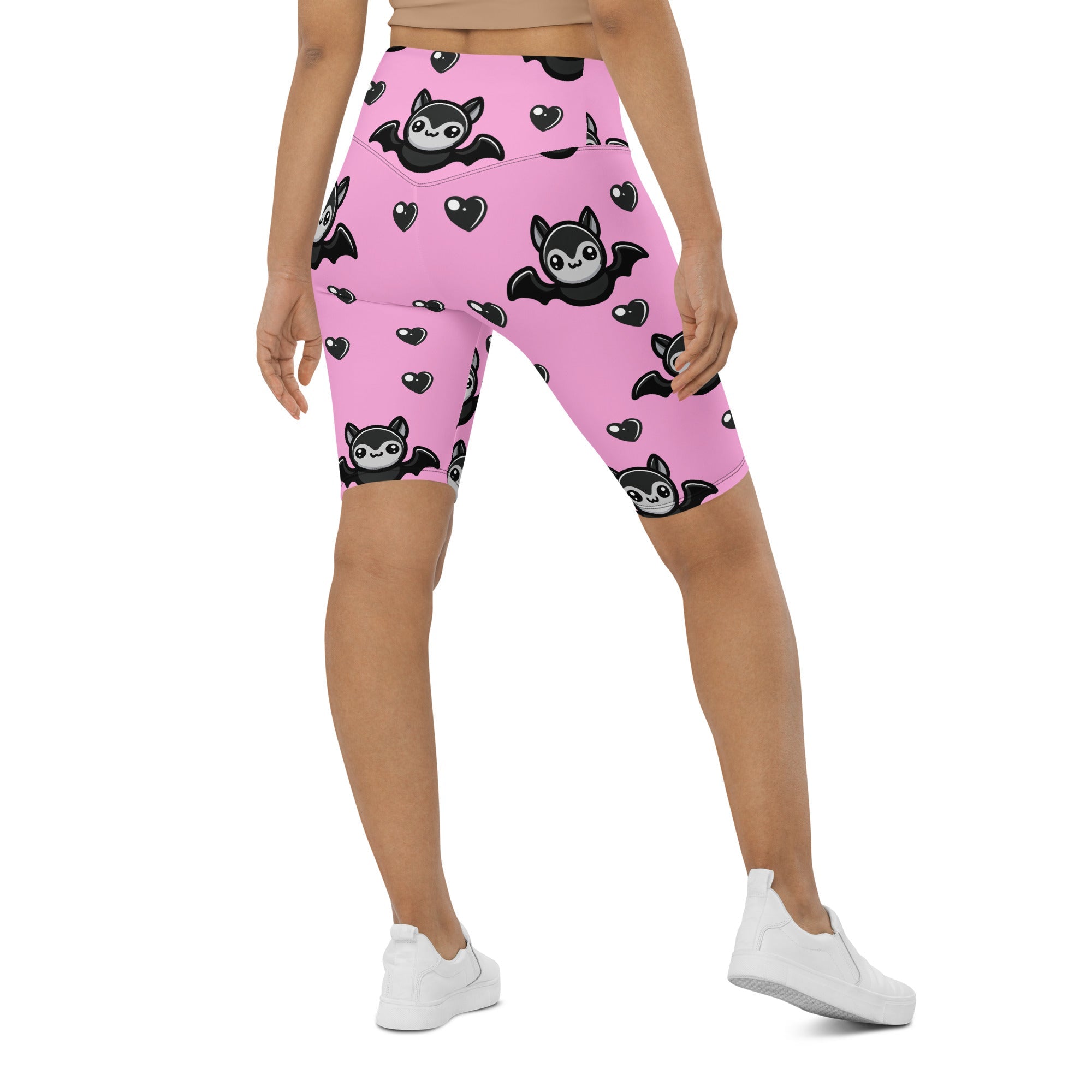 Cute Bats Biker Shorts