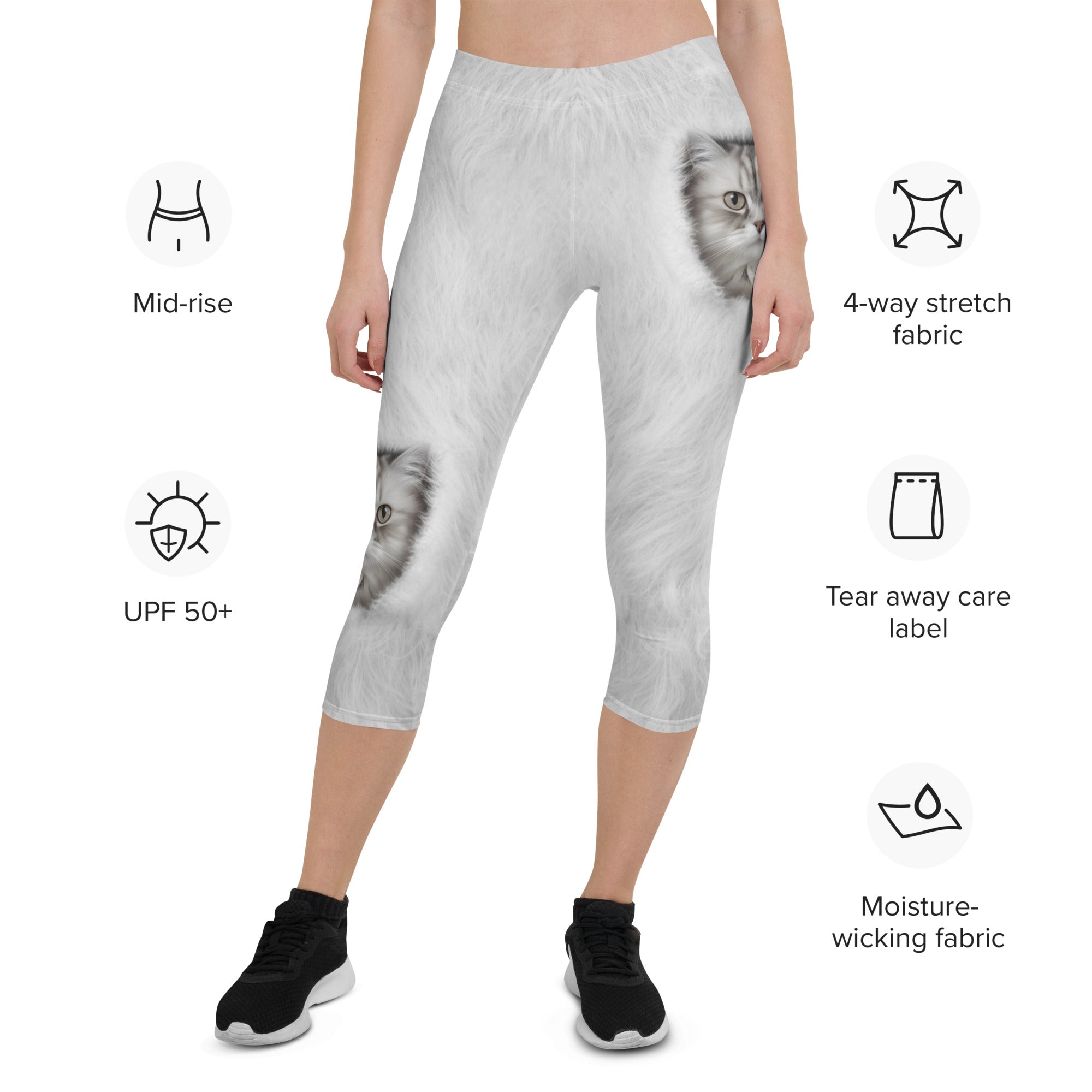Cute Cozy Cat Capris