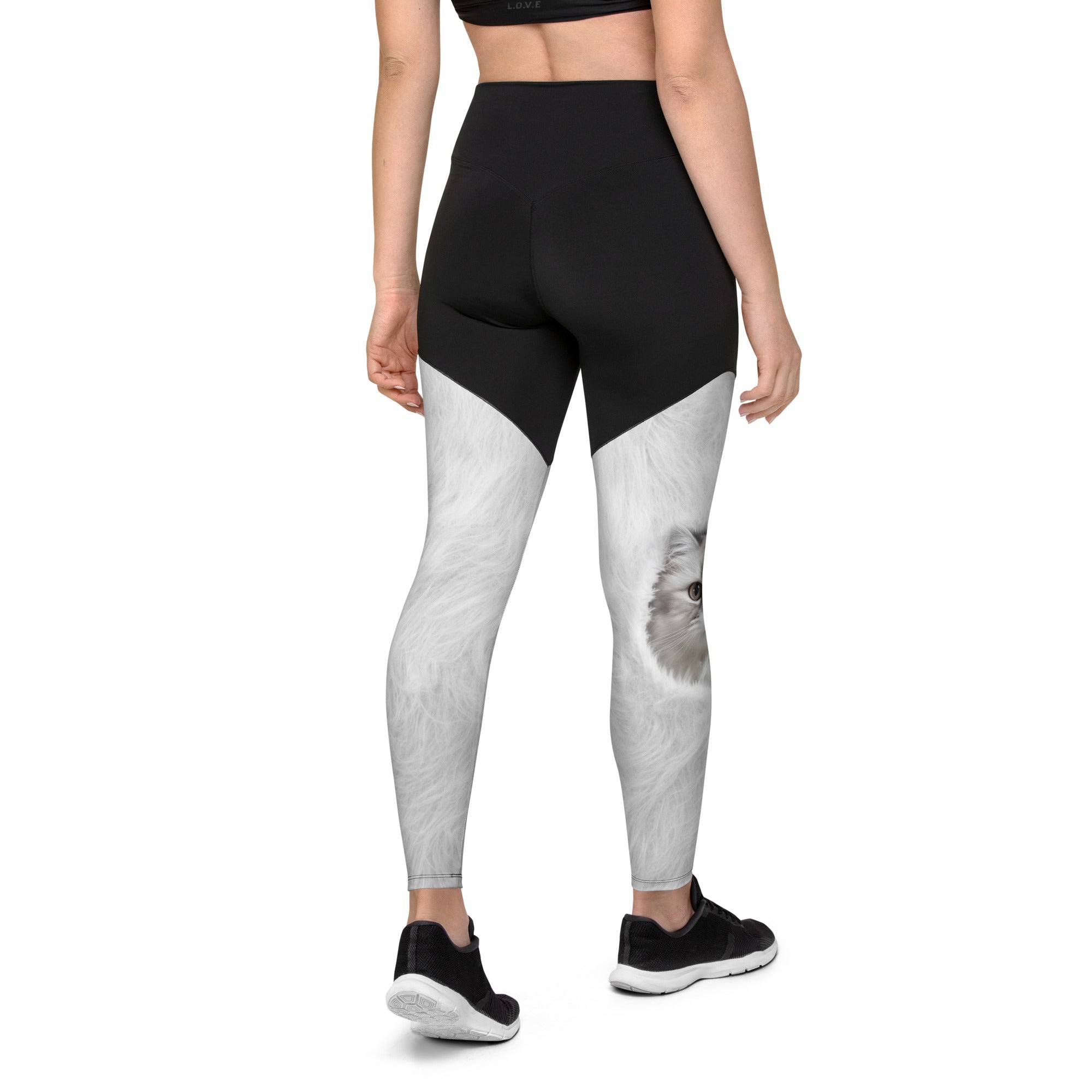 Cute Cozy Cat Compression Leggings