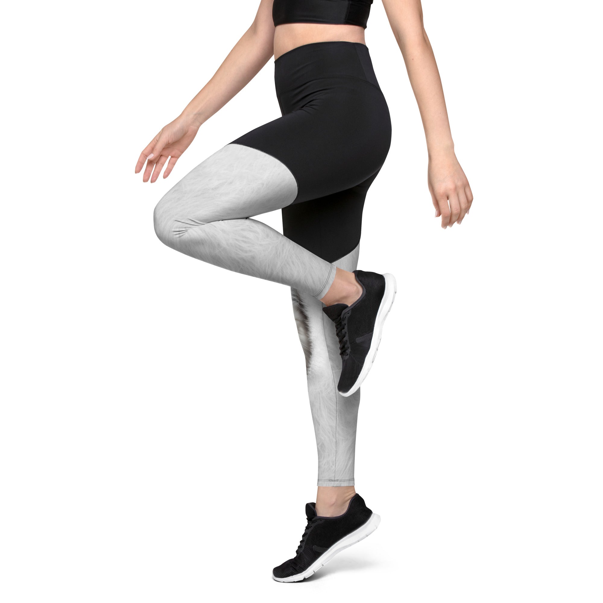 Cute Cozy Cat Compression Leggings