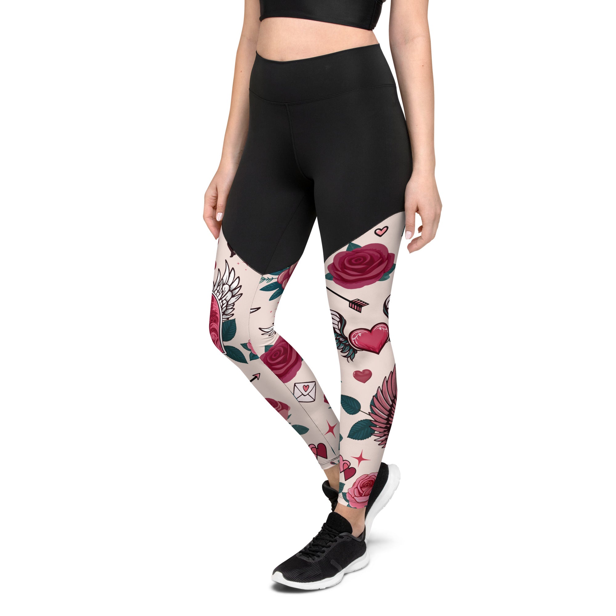 Cute Valentine Compression Leggings