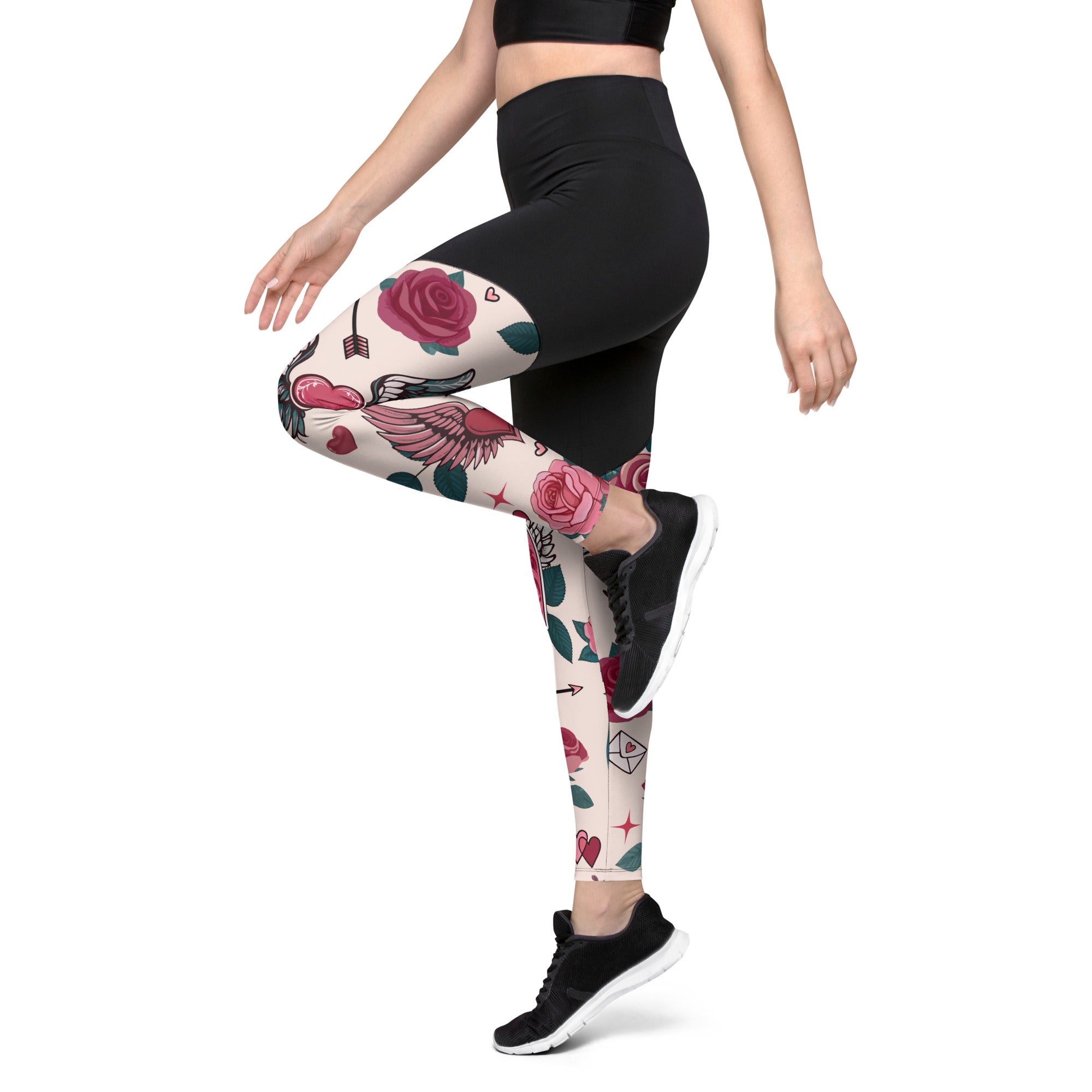 Cute Valentine Compression Leggings