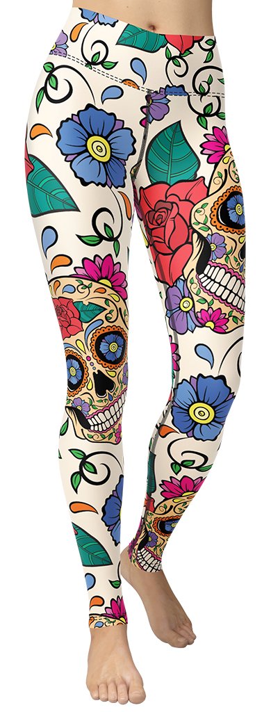 Dia de Muertos Yoga Leggings
