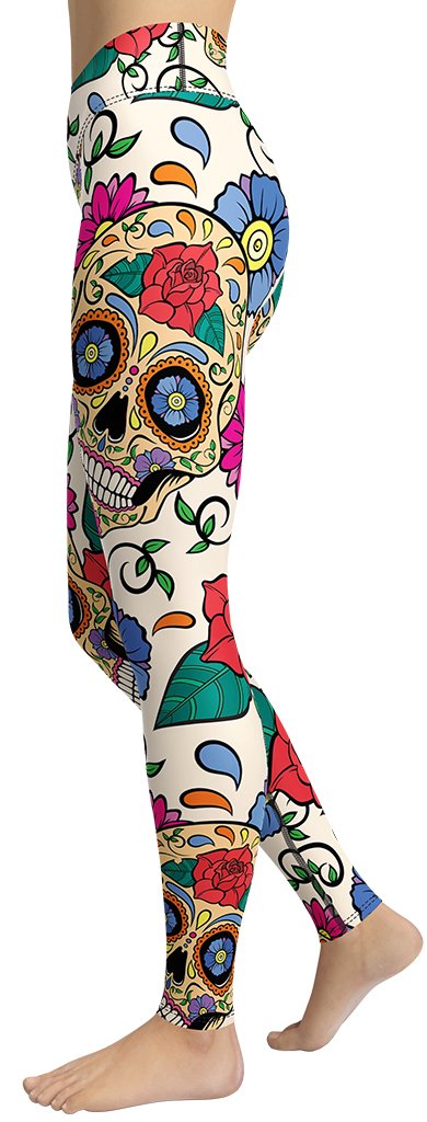 Dia de Muertos Yoga Leggings
