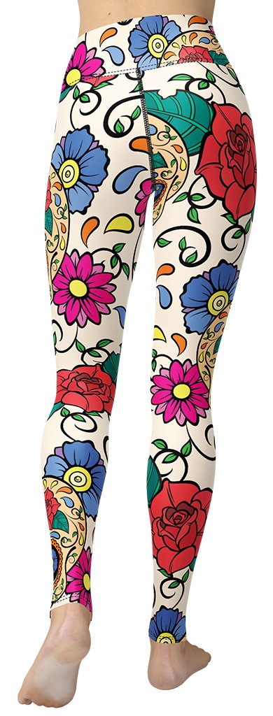 Dia de Muertos Yoga Leggings