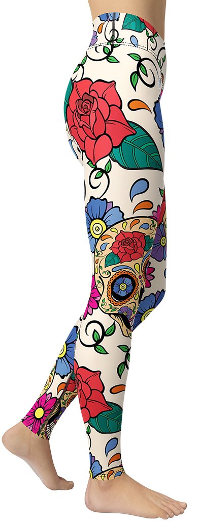 Dia de Muertos Yoga Leggings