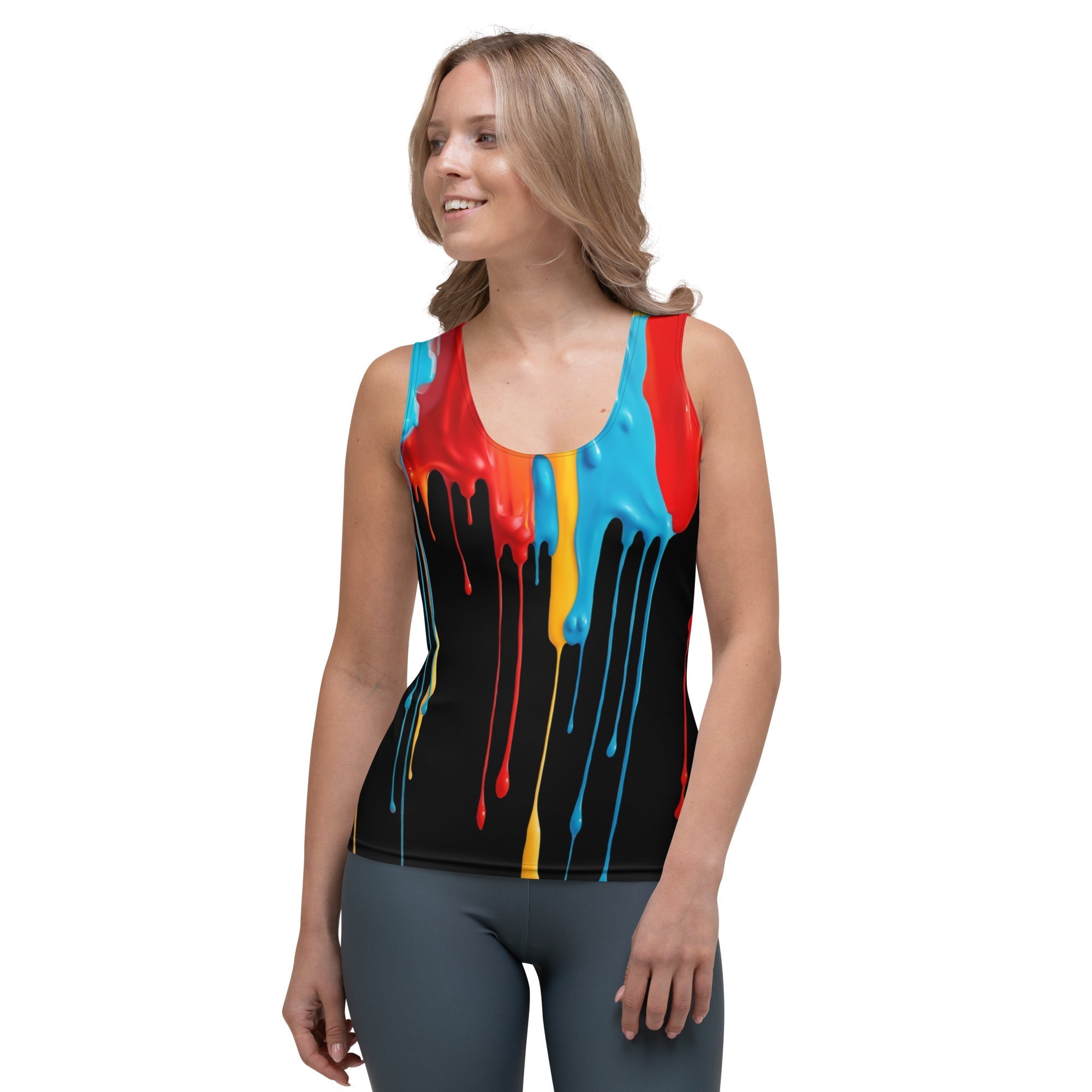 Dripping Color Tank Top