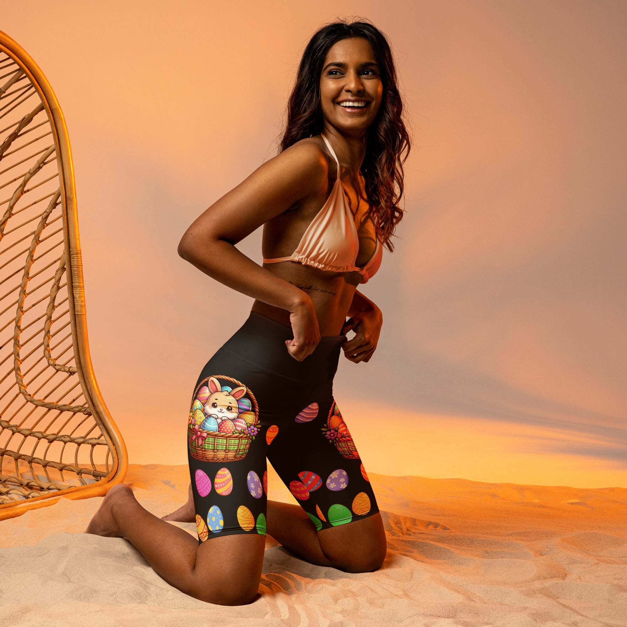 Easter Basket Biker Shorts