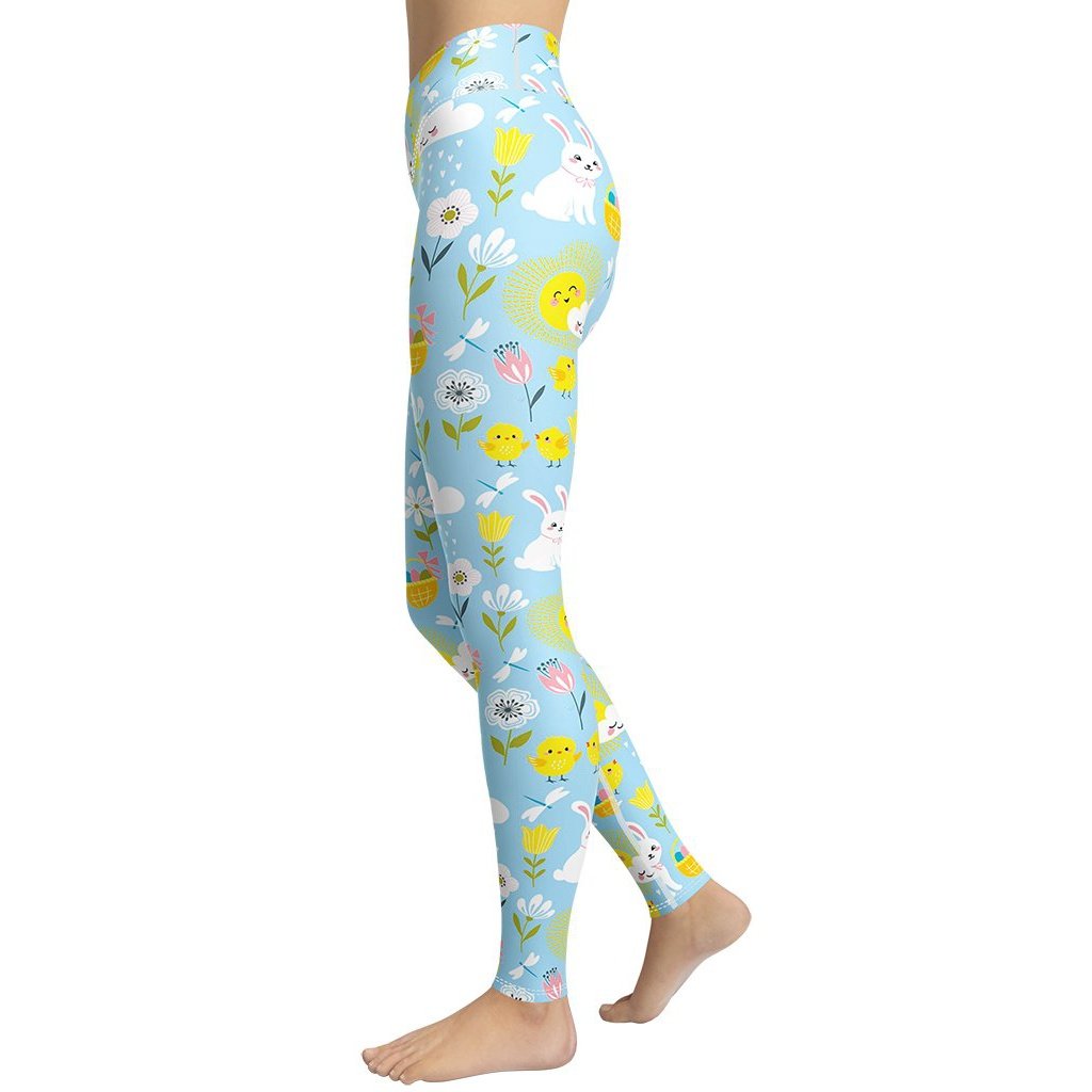 Easter Cute Pattern Yoga Leggings