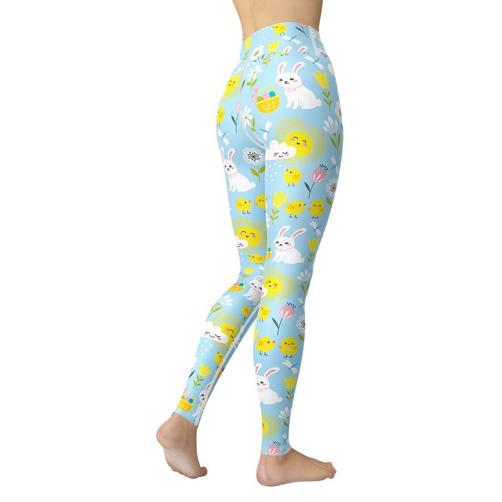 Easter Cute Pattern Yoga Leggings
