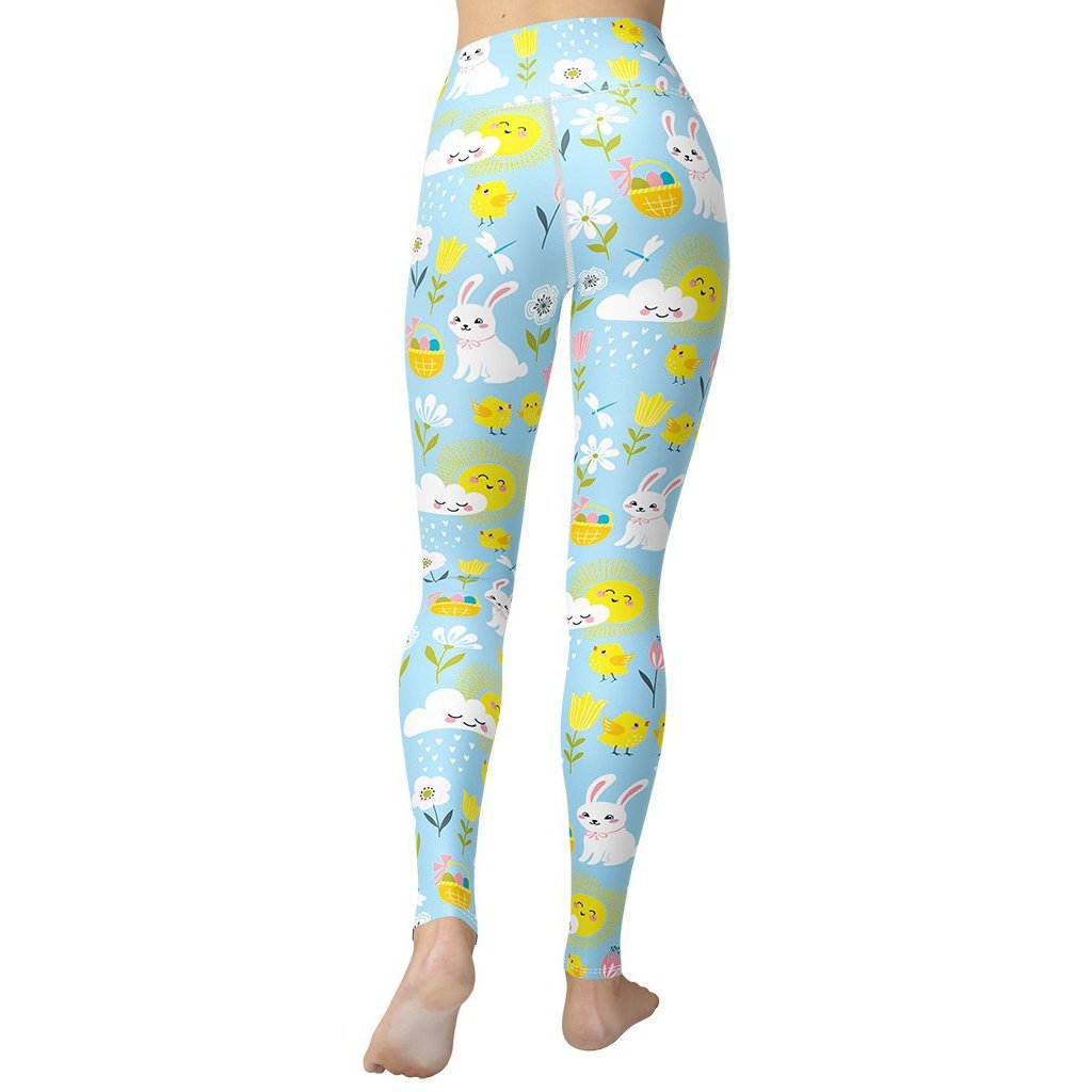 Easter Cute Pattern Yoga Leggings