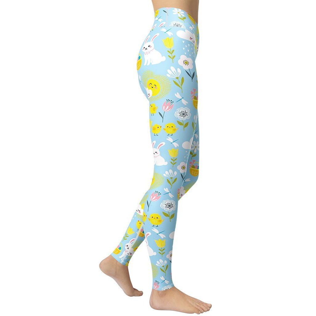 Easter Cute Pattern Yoga Leggings