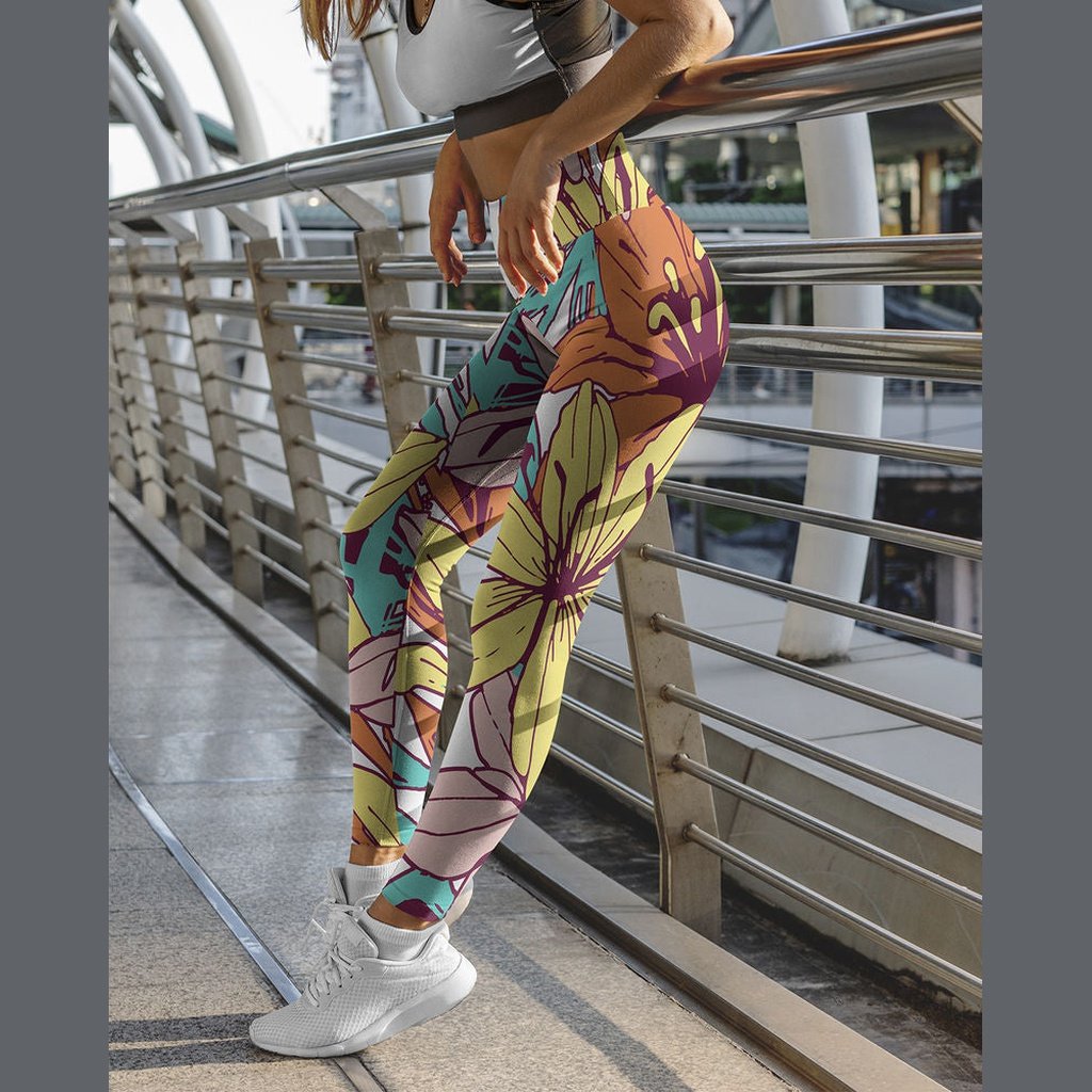 Flower Love Yoga Leggings
