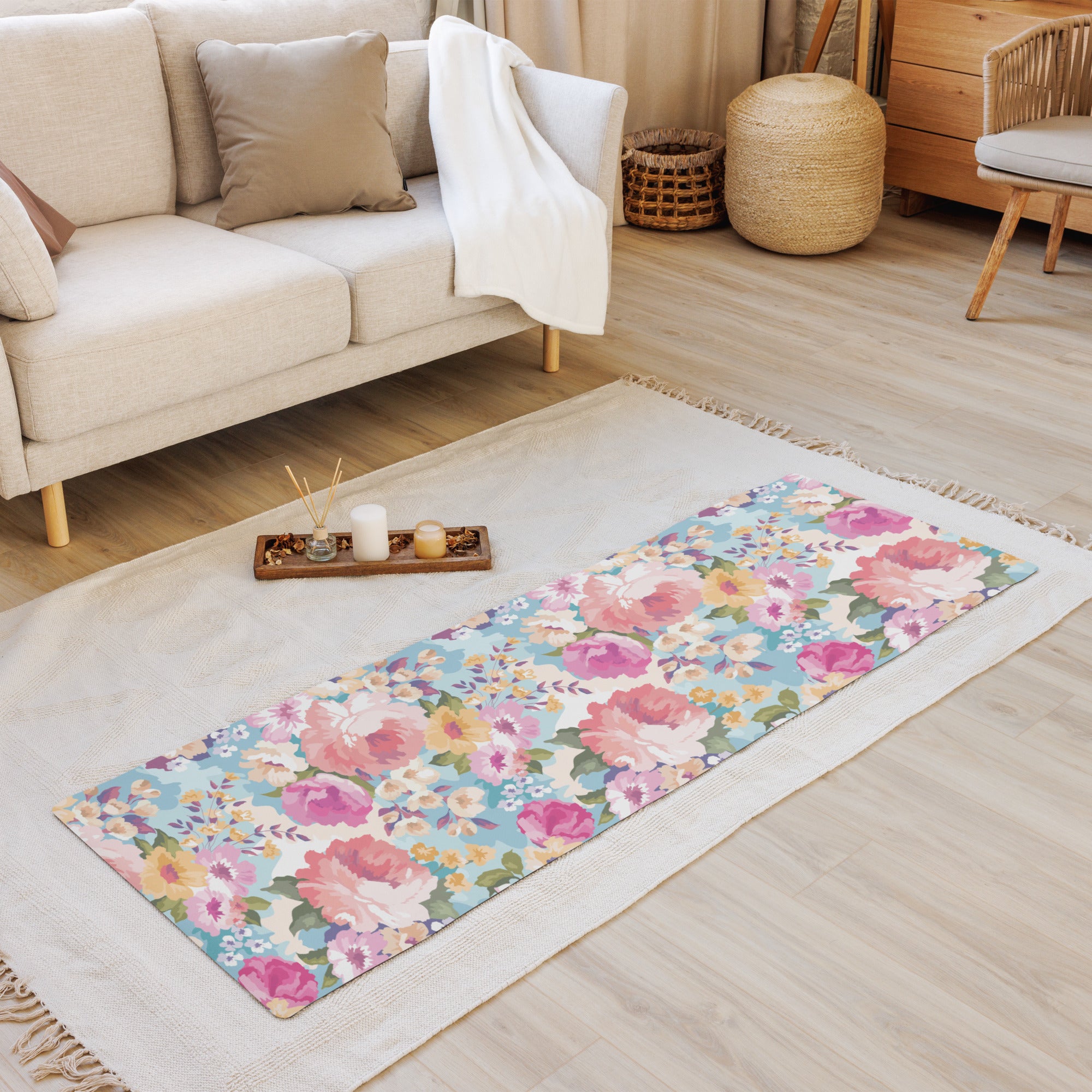 Flower Power Yoga Mat