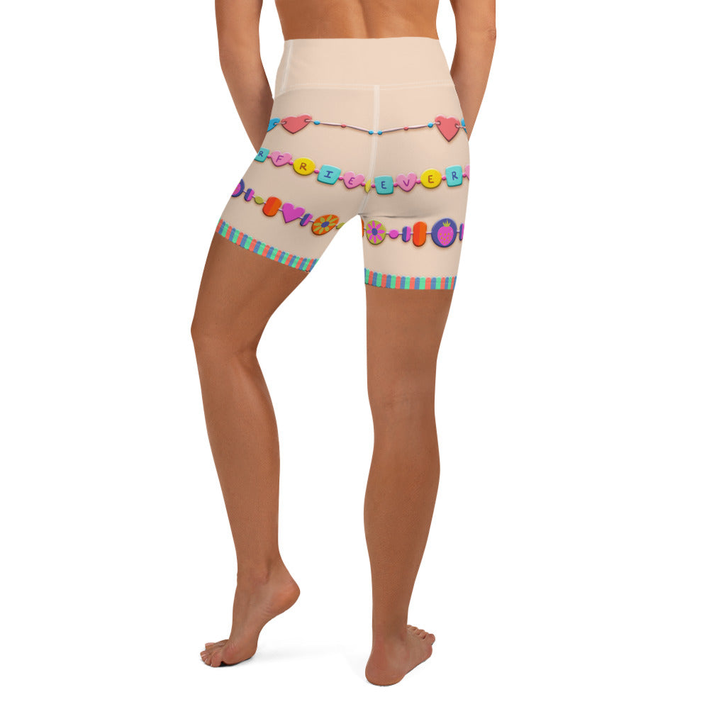Friendship Bracelet Yoga Shorts