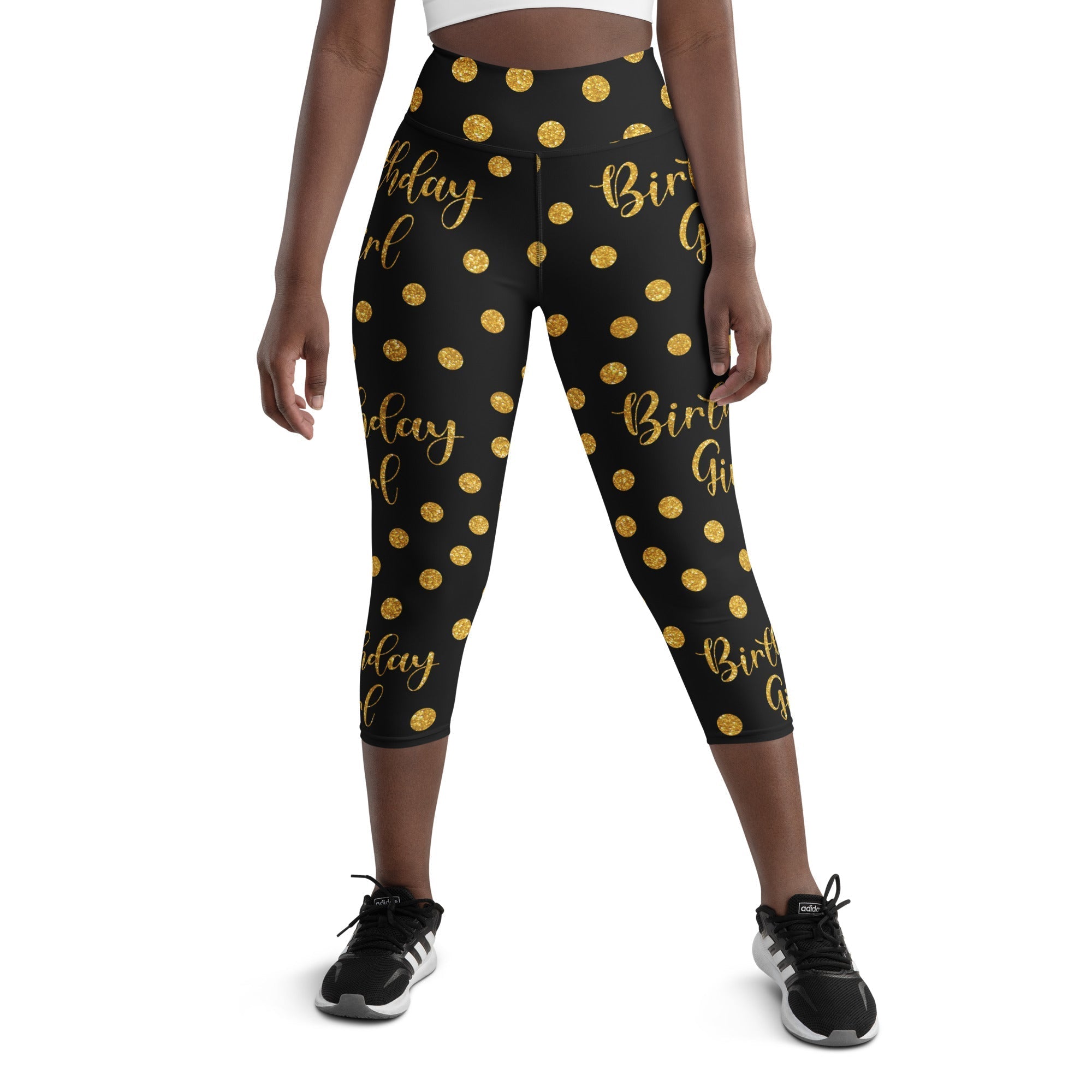 Golden Birthday Girl Yoga Capris