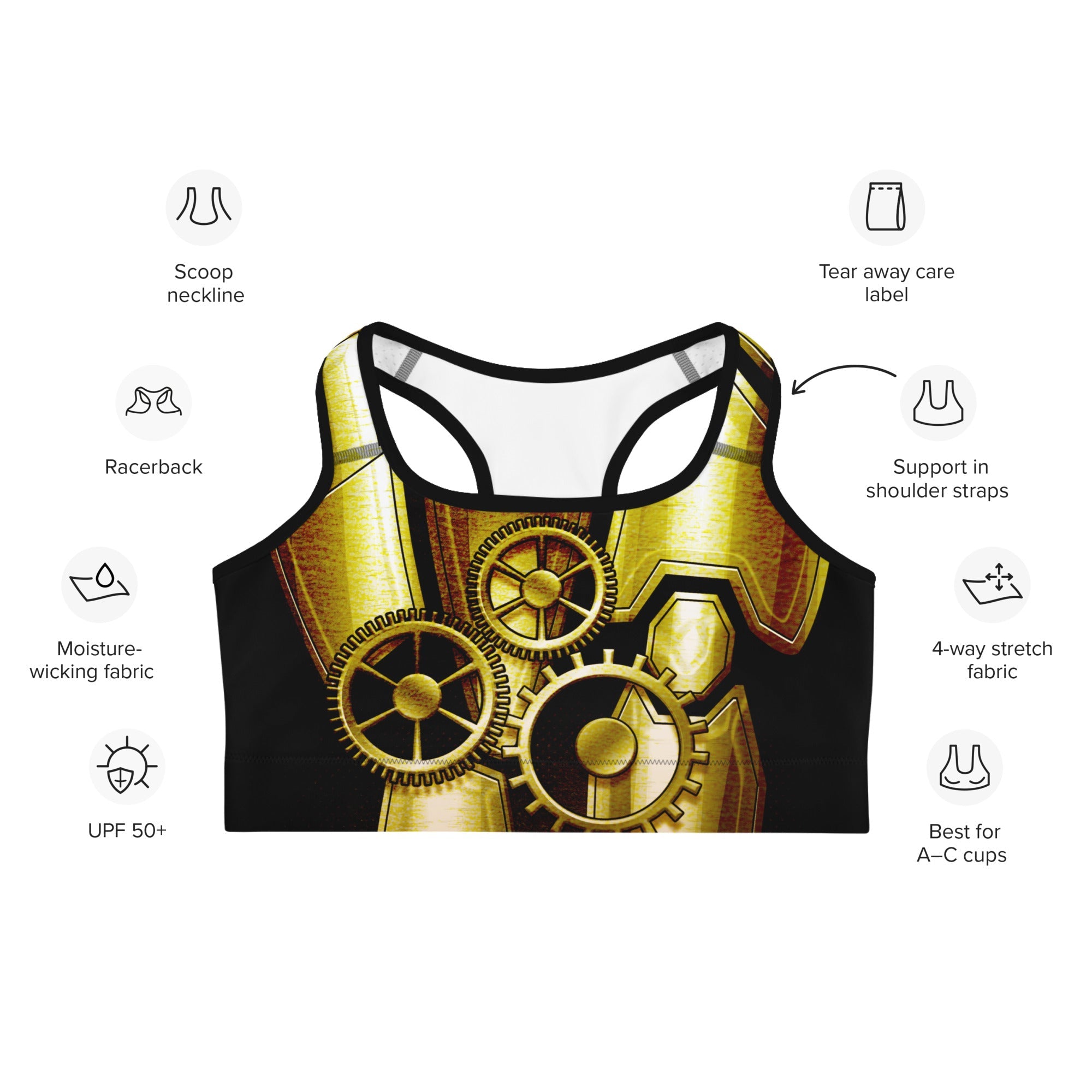 Golden Machine Sports Bra