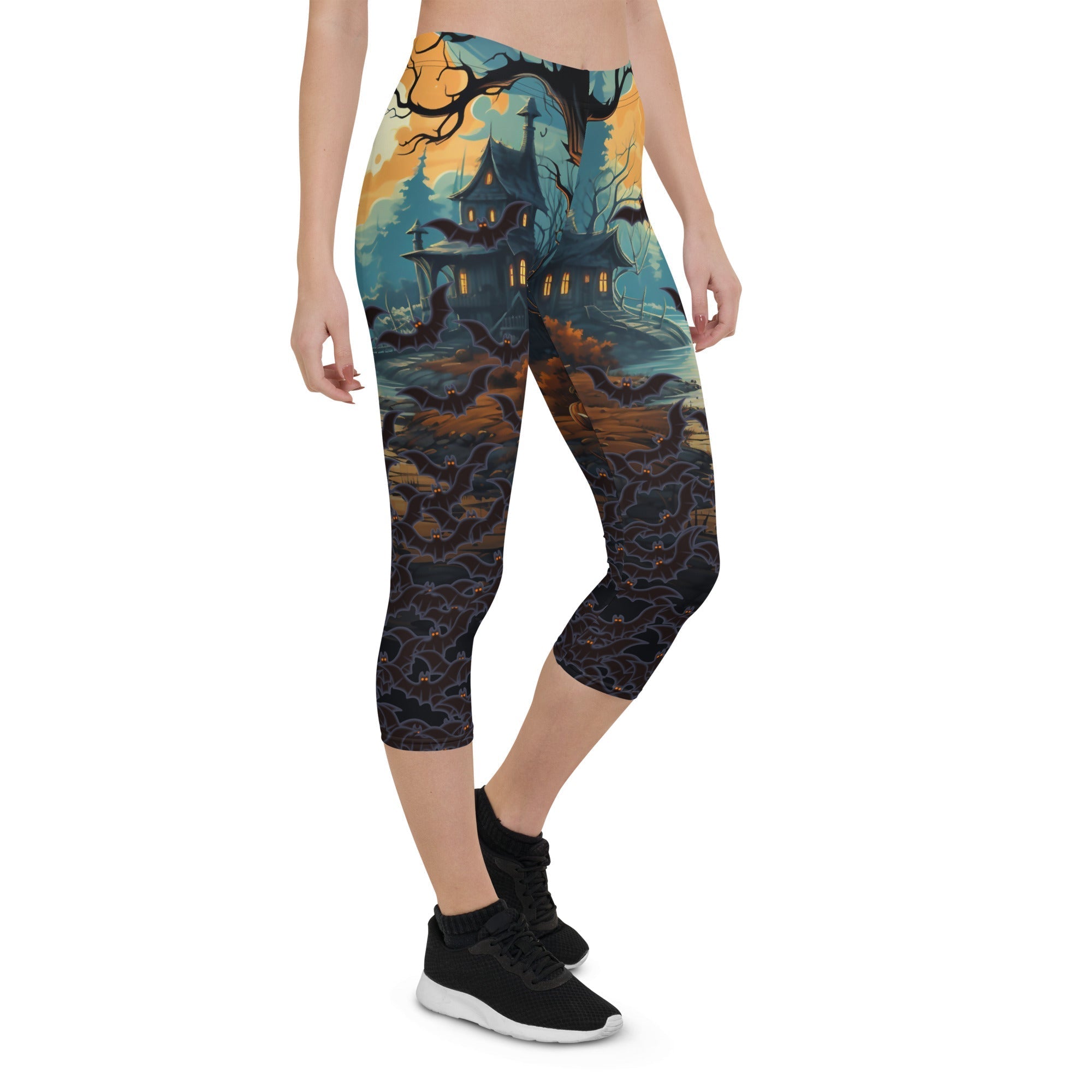 Halloween Bats Capris