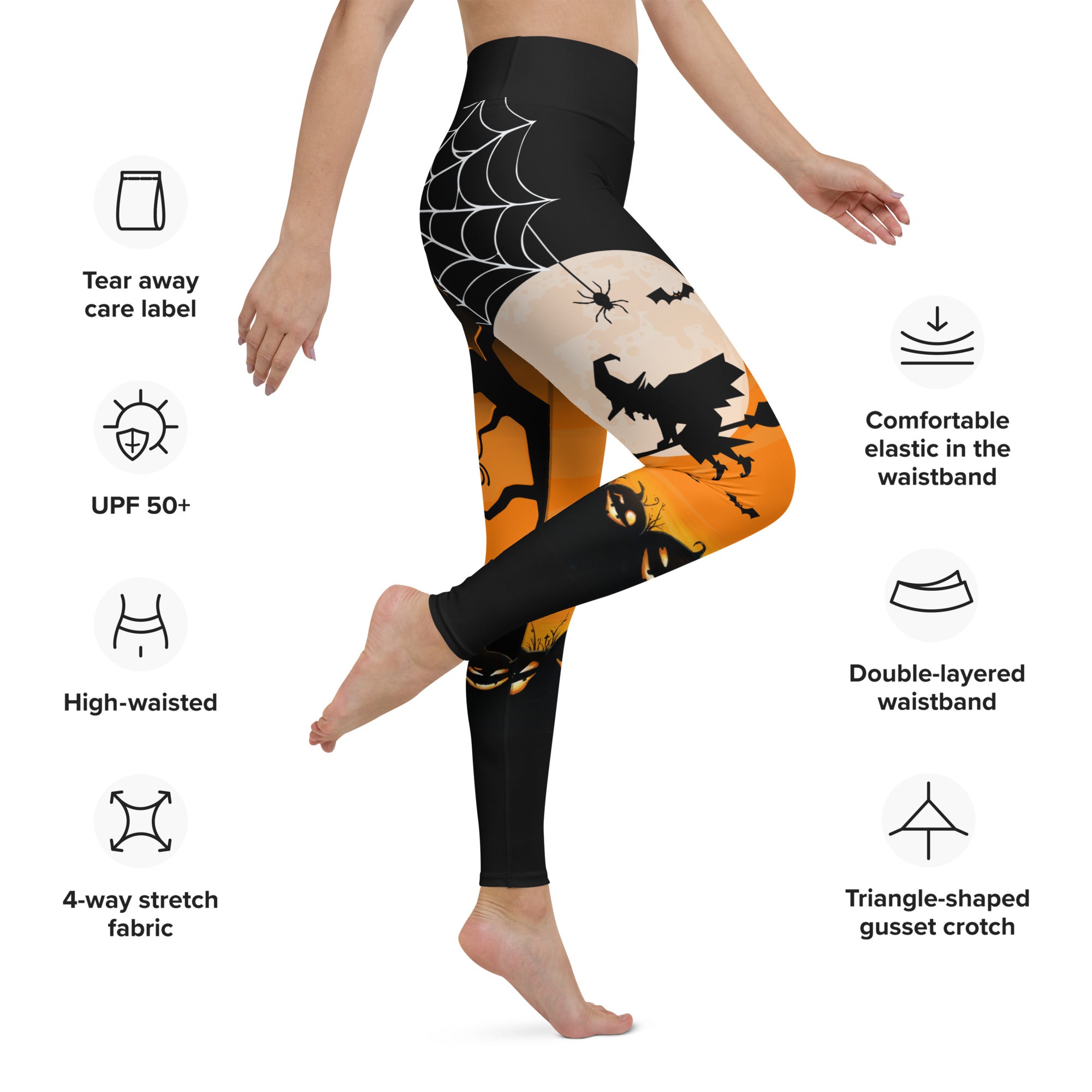 Halloween Night Yoga Leggings