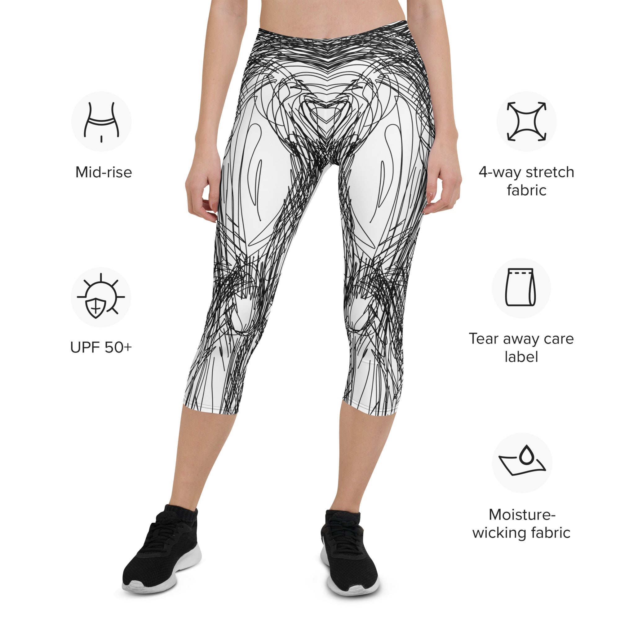 Hand Drawn Capris