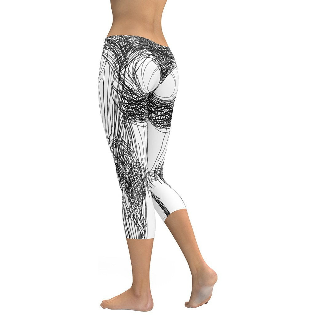 Hand Drawn Capris