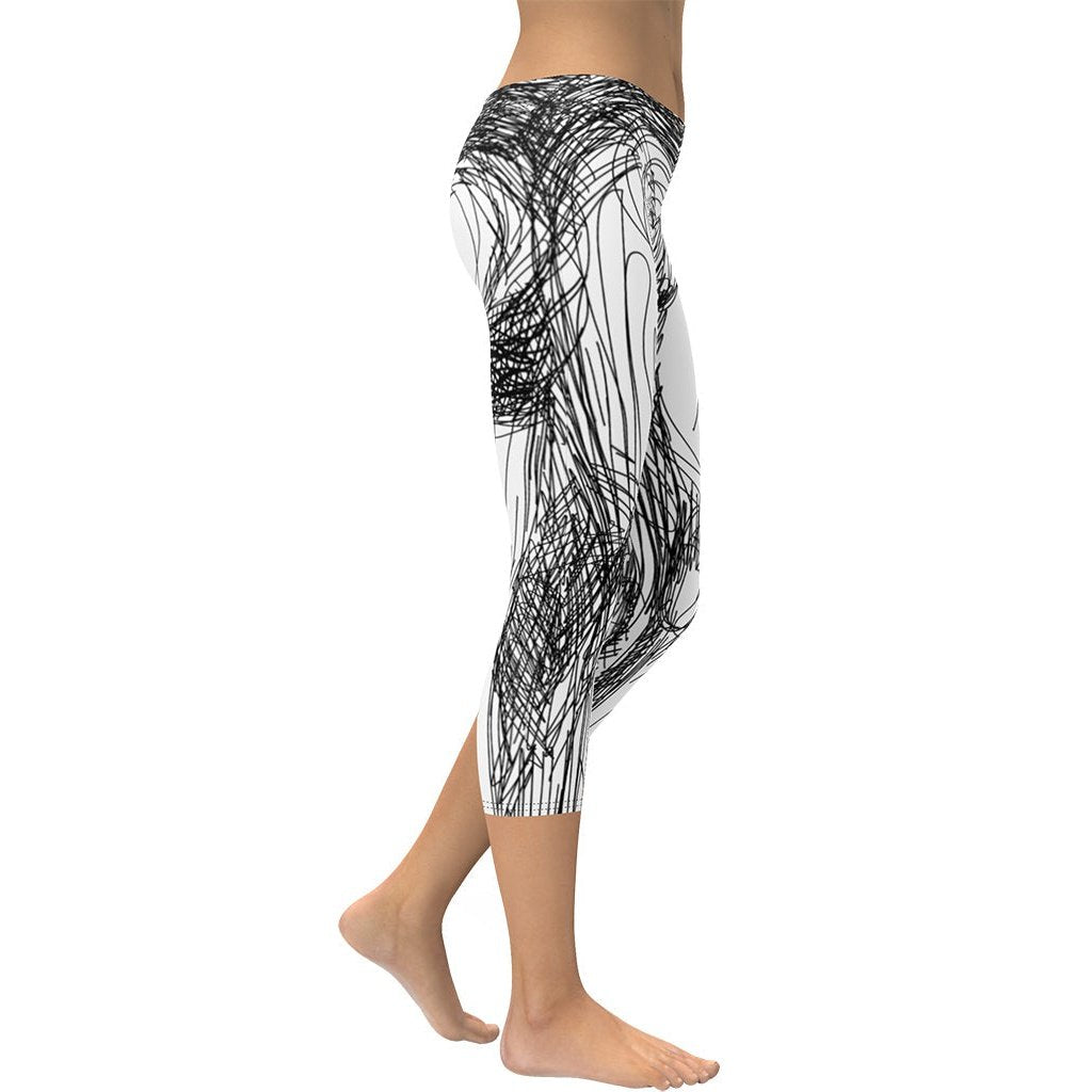 Hand Drawn Capris