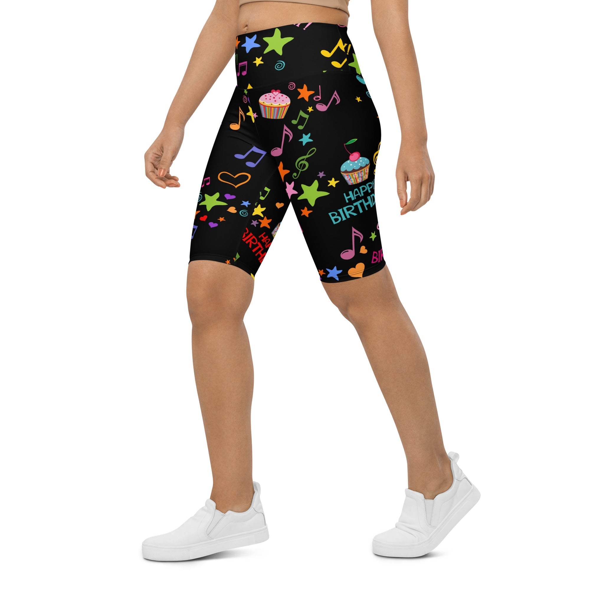 Happy Birthday Biker Shorts