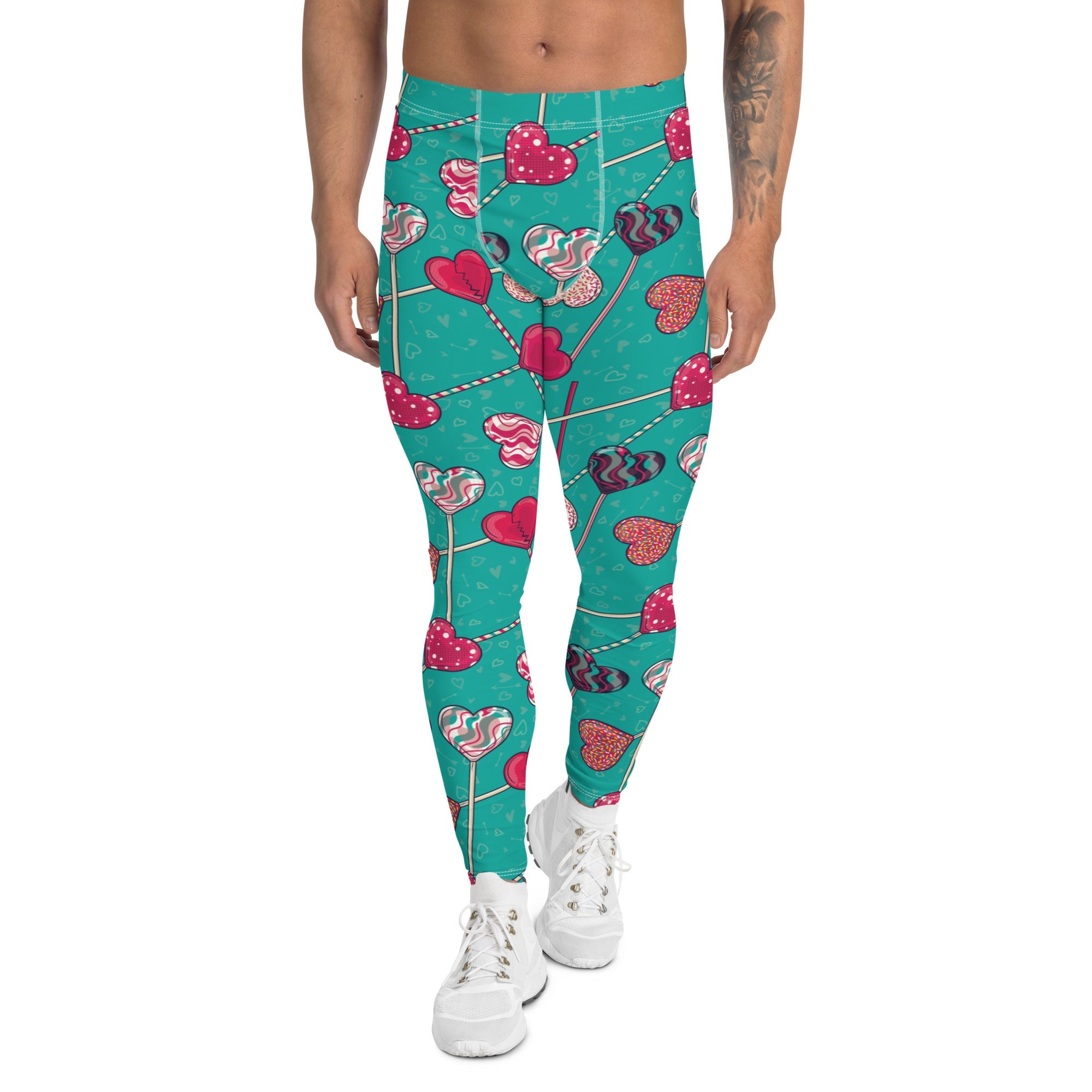 Heart Lollipop Men's Leggings