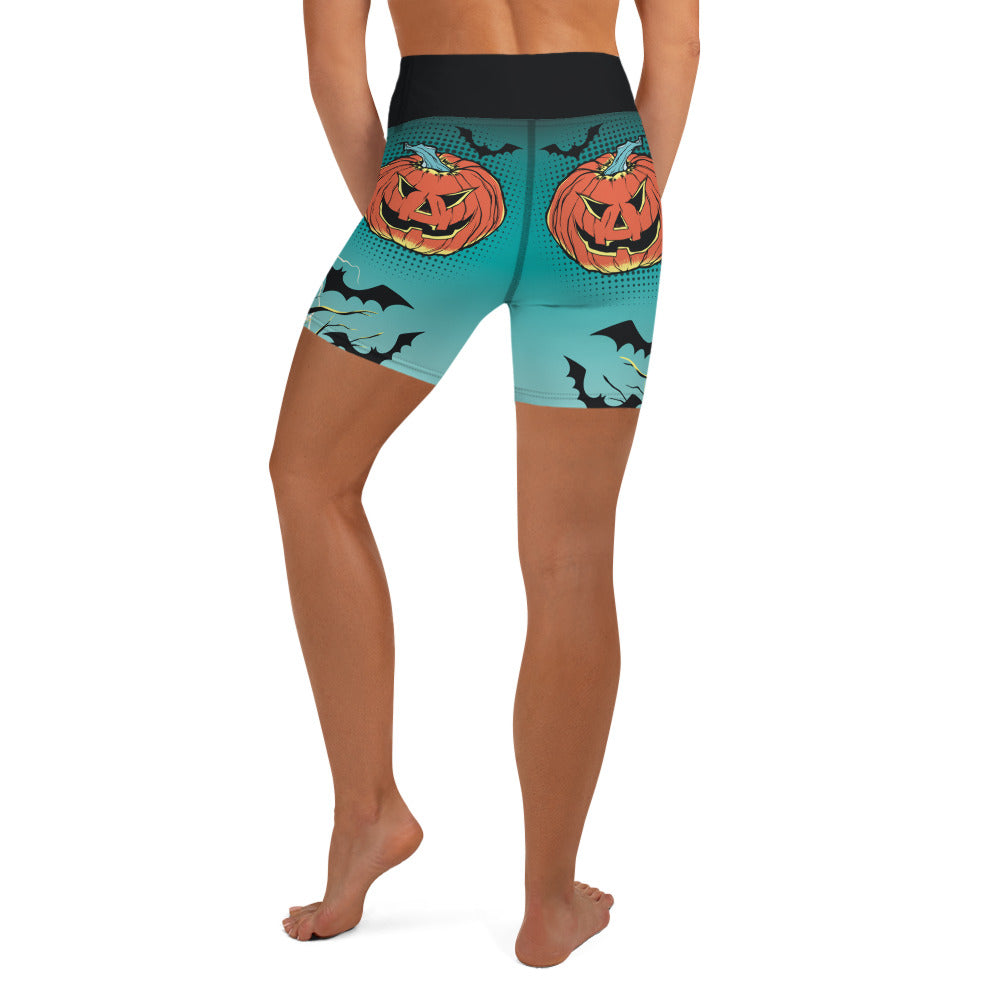 Jack O'Lantern Yoga Shorts