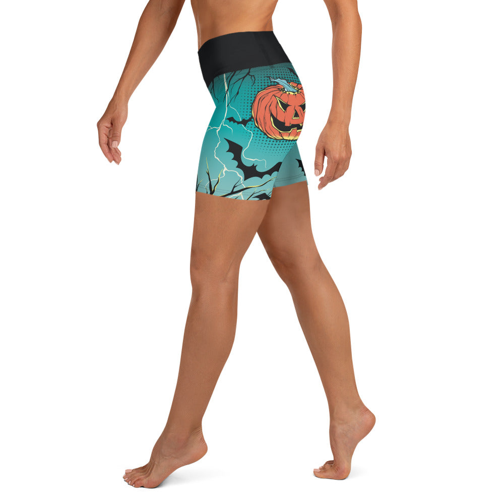 Jack O'Lantern Yoga Shorts