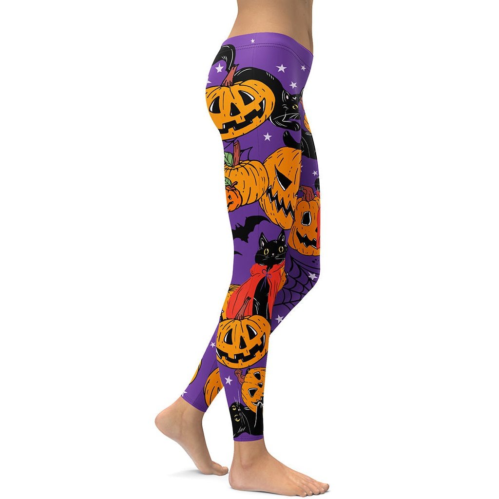 Kitty Loves Halloween Leggings