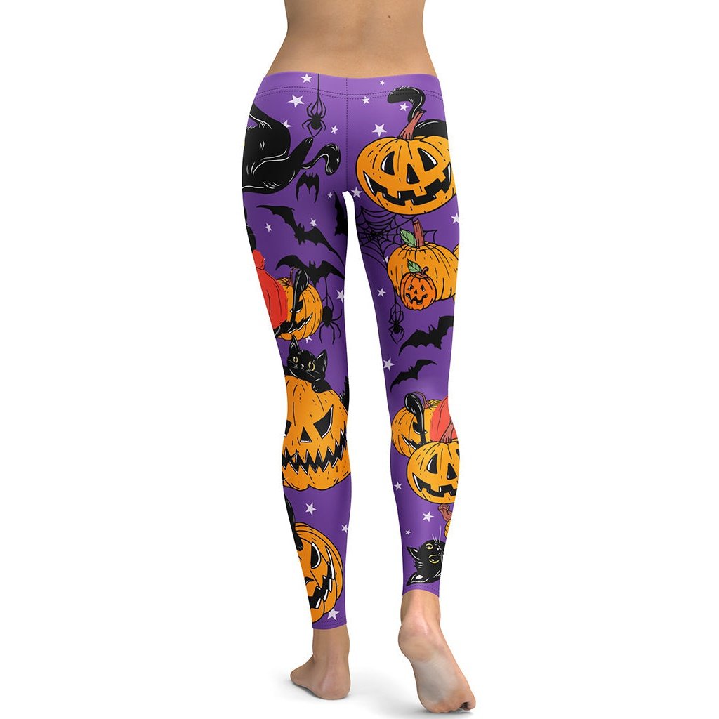 Kitty Loves Halloween Leggings